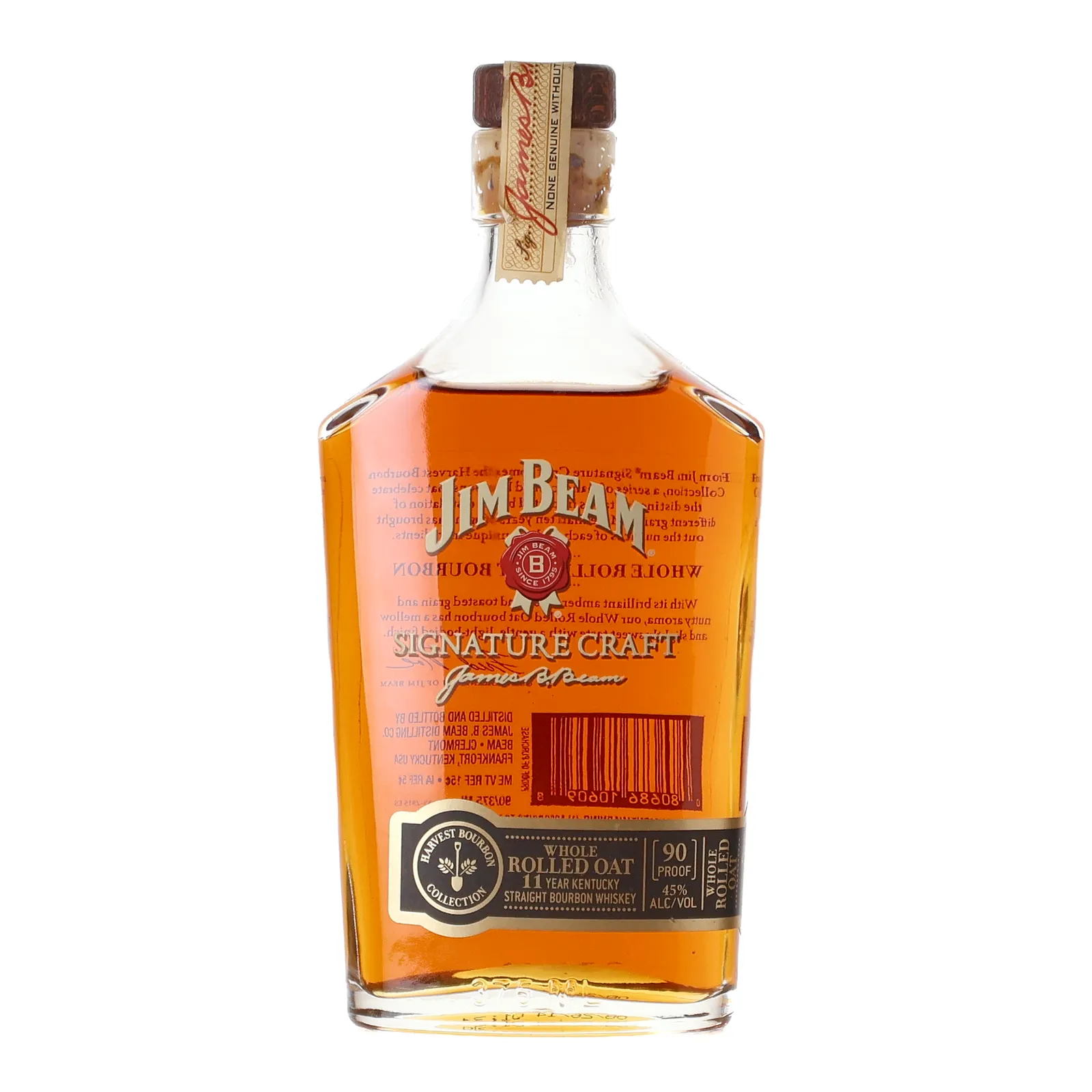 Jim Beam Signature Craft Harvest Collection Whole Rolled Oat 11 Year Old, 2015, 45% whisky bottle