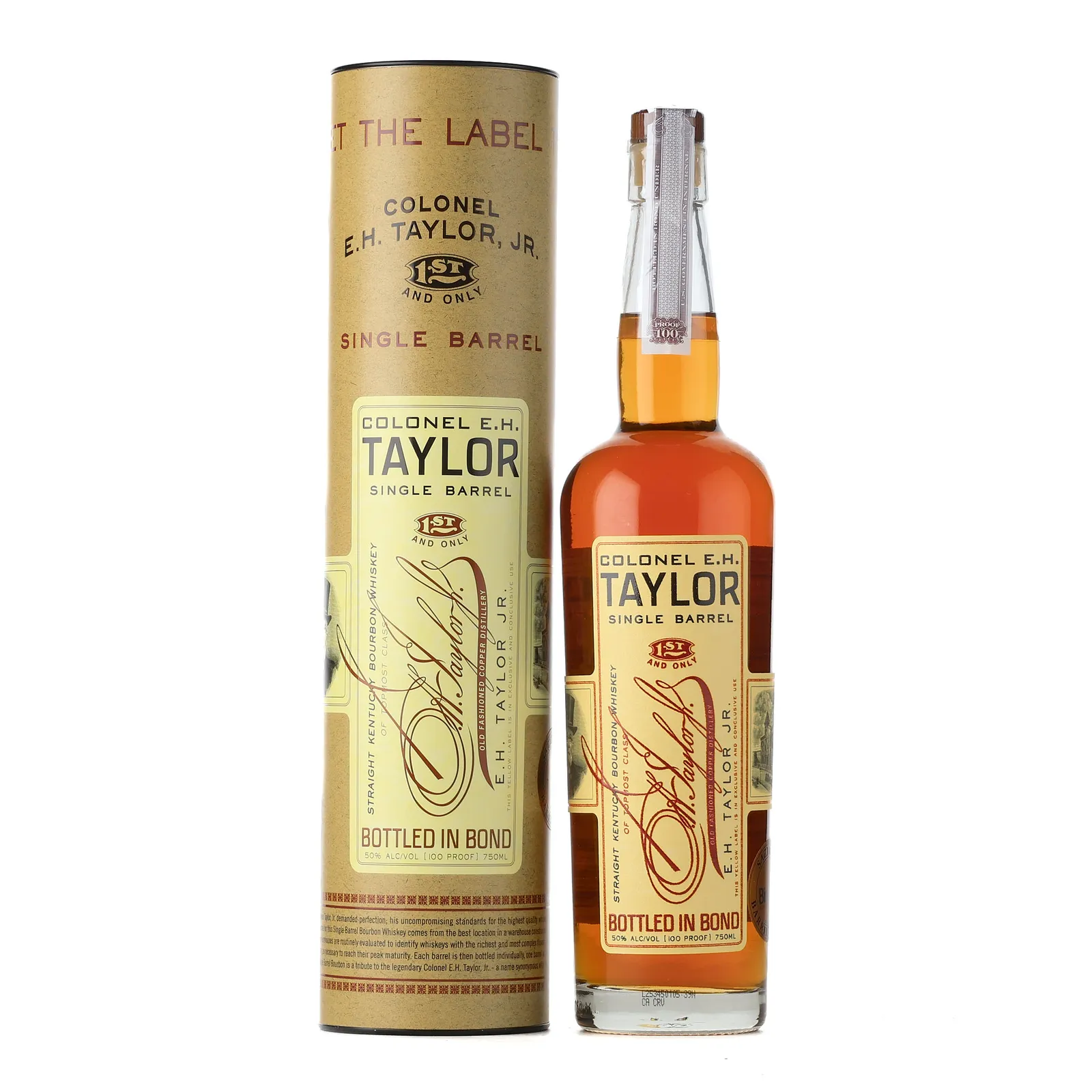 Colonel E.H. Taylor Single Barrel Binny's Private Barrel Selection, New Charred American Oak Cask, Cask #086, 2025, 50% whisky bottle