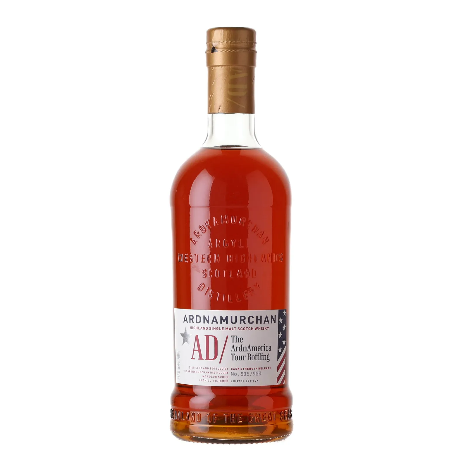 Ardnamurchan ArdnAmerica Tour Bottling Cask Strength, Oloroso & PX Sherry Cask, 57.8% whisky bottle