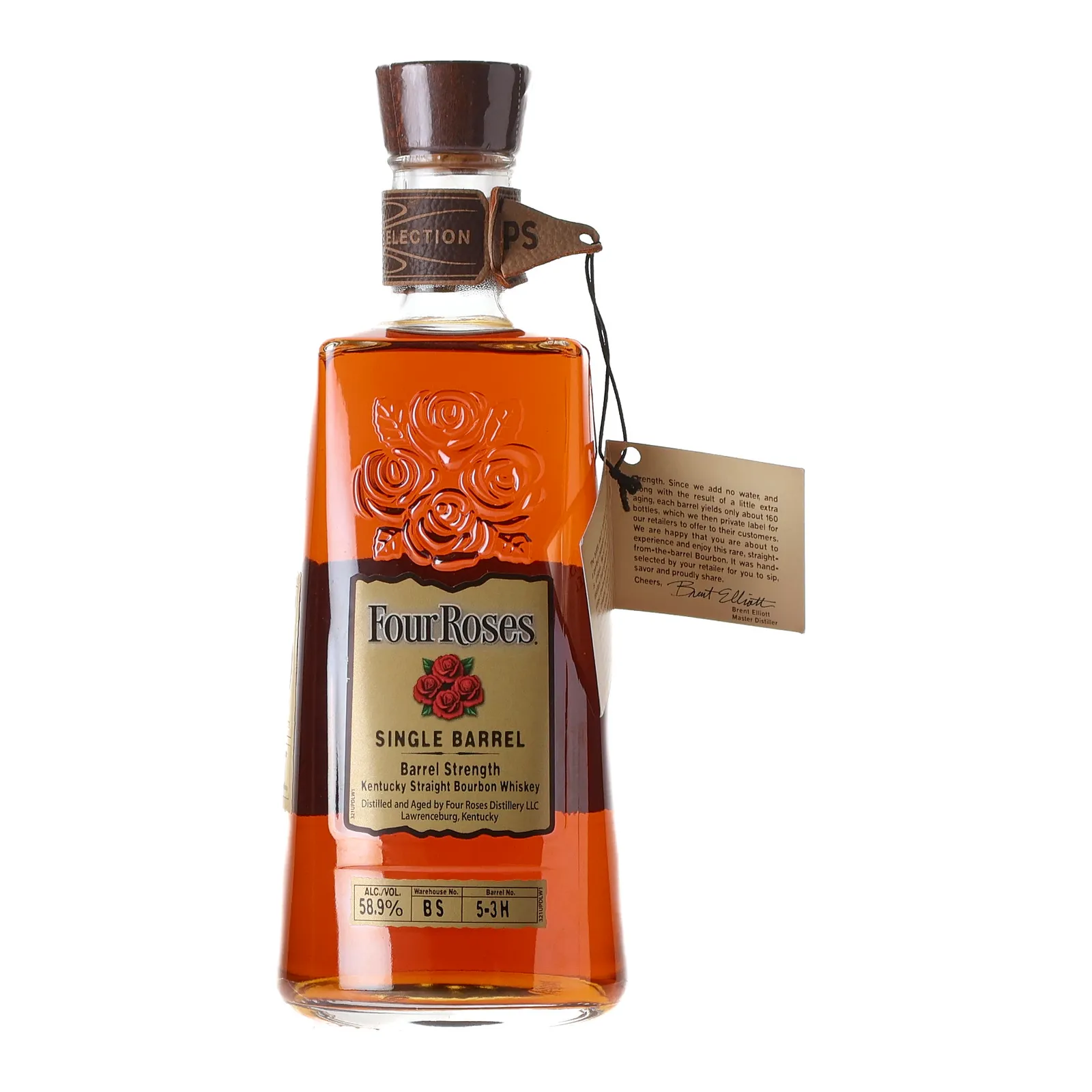 Four Roses Barrel Strength OBSK 'Jewel Osco' Private Barrel Selection 9 Year Old, New Charred Oak Cask, Cask #BS 5-3H, 58.9% whisky bottle