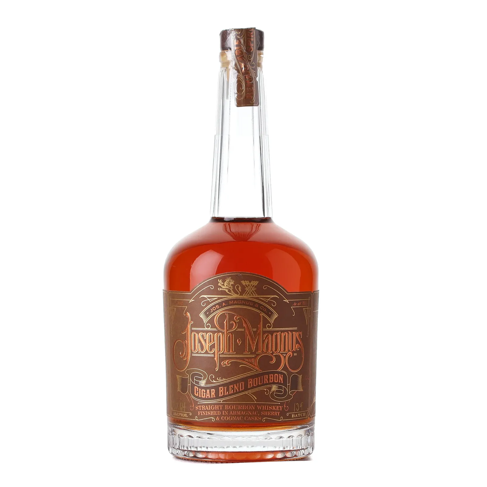 Joseph A. Magnus Cigar Blend Bourbon, Armagnac, Cognac & Sherry Cask, Batch No. 139, 57.6% whisky bottle