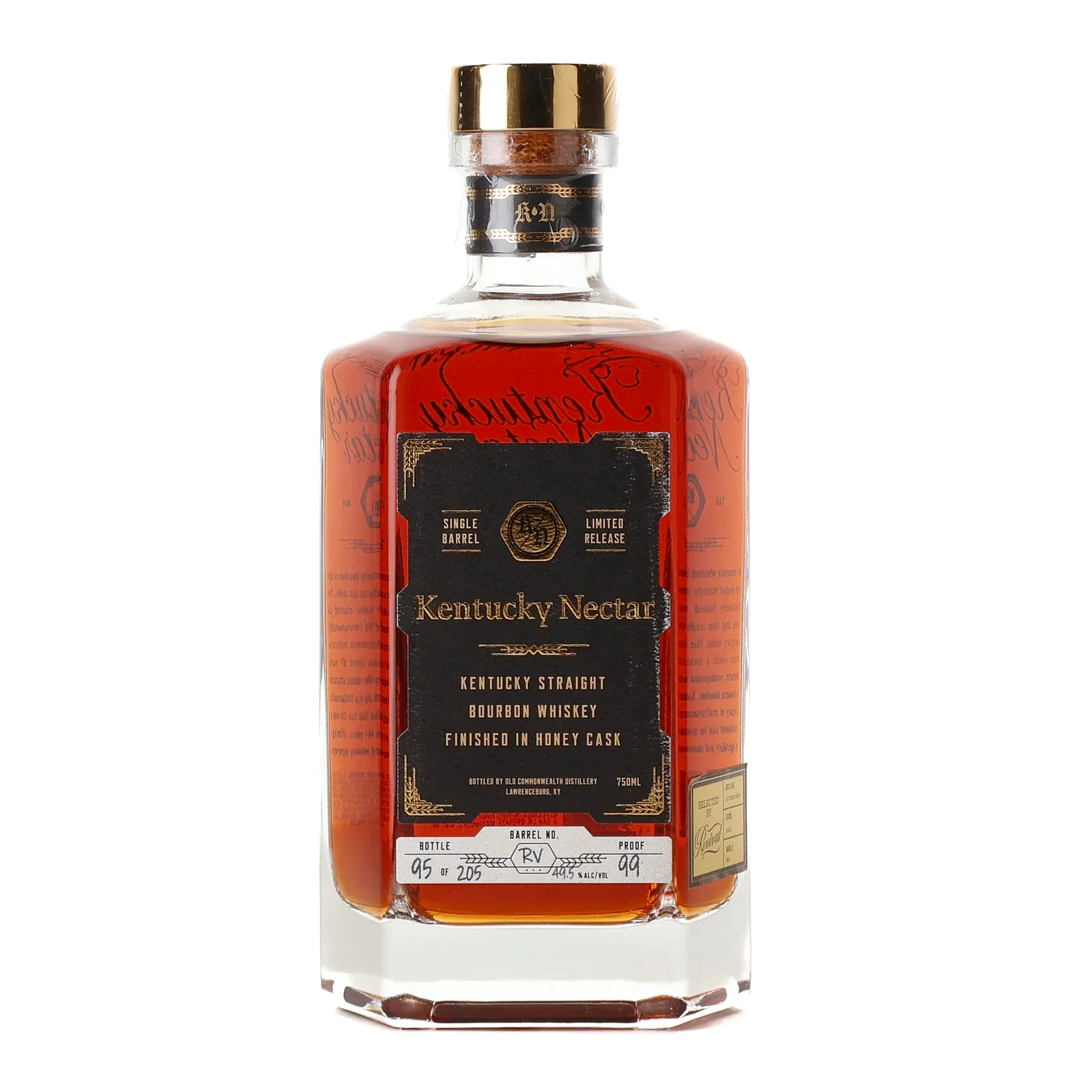 Kentucky Nectar Honey Cask Bourbon Revival Private Barrel Selection, Honey Cask, Cask #RV1, Fall 2025, Revival, 50.5% whisky bottle