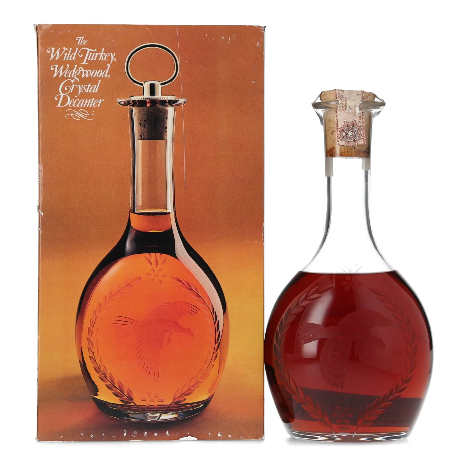 Wild Turkey Wedgwood Crystal Decanter 8 Year Old, New Charred Oak Cask, 1984, 50.5% whisky bottle