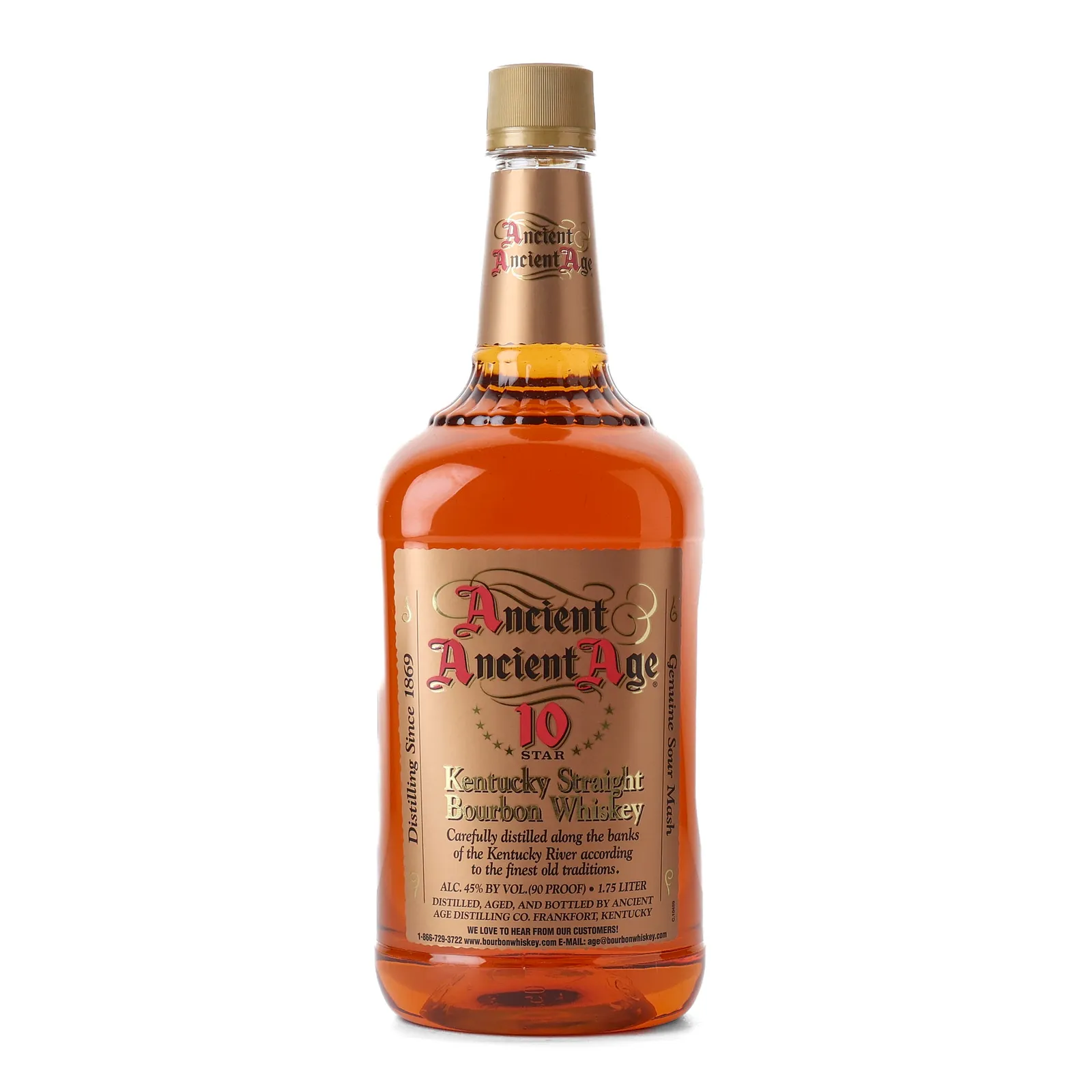 Ancient Age 10 Star 6 Year Old, New Charred Oak Cask, 45% whisky bottle