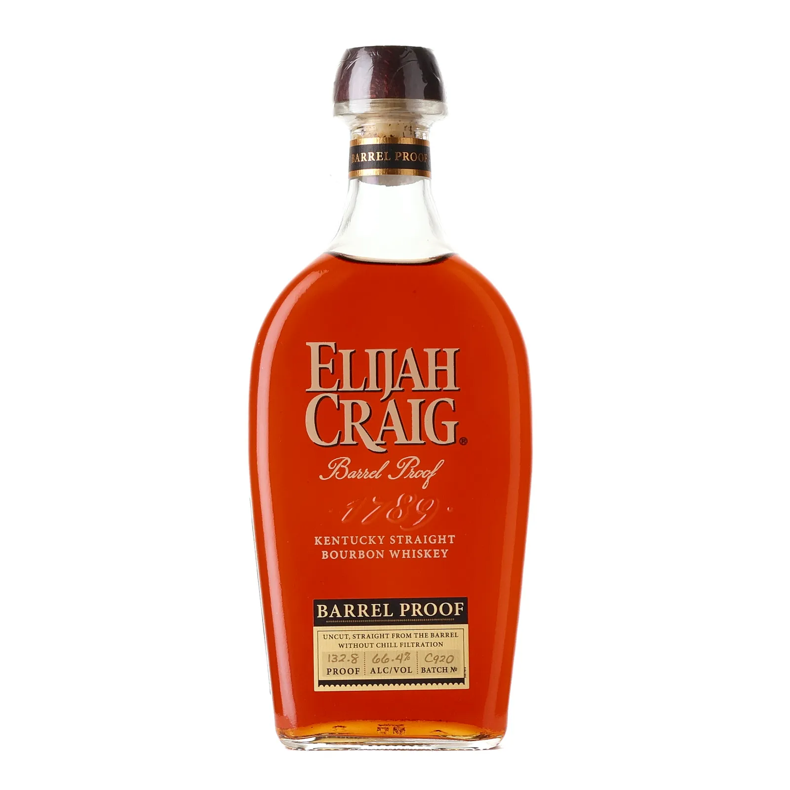 Elijah Craig Barrel Proof 12 Year Old, Batch No. C920, 2020, 66.4% whisky bottle