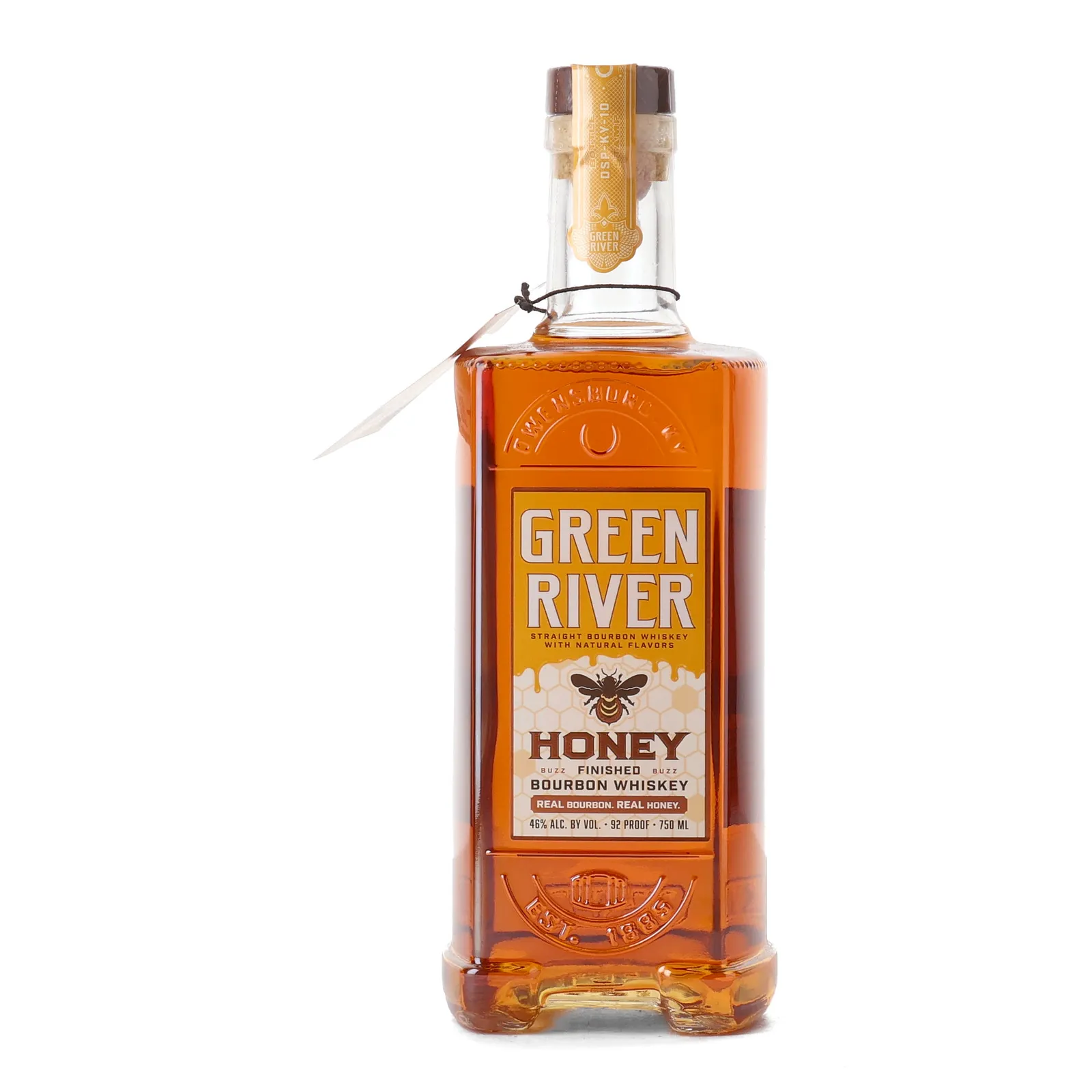 Green River Honey Finished Bourbon 4 Year Old, 46% whisky bottle