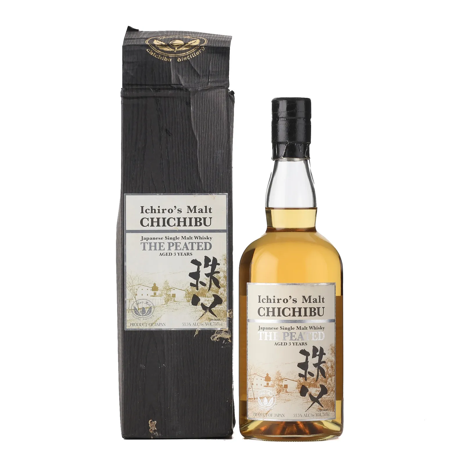Chichibu The Peated 3 Year Old, 53.5% whisky bottle