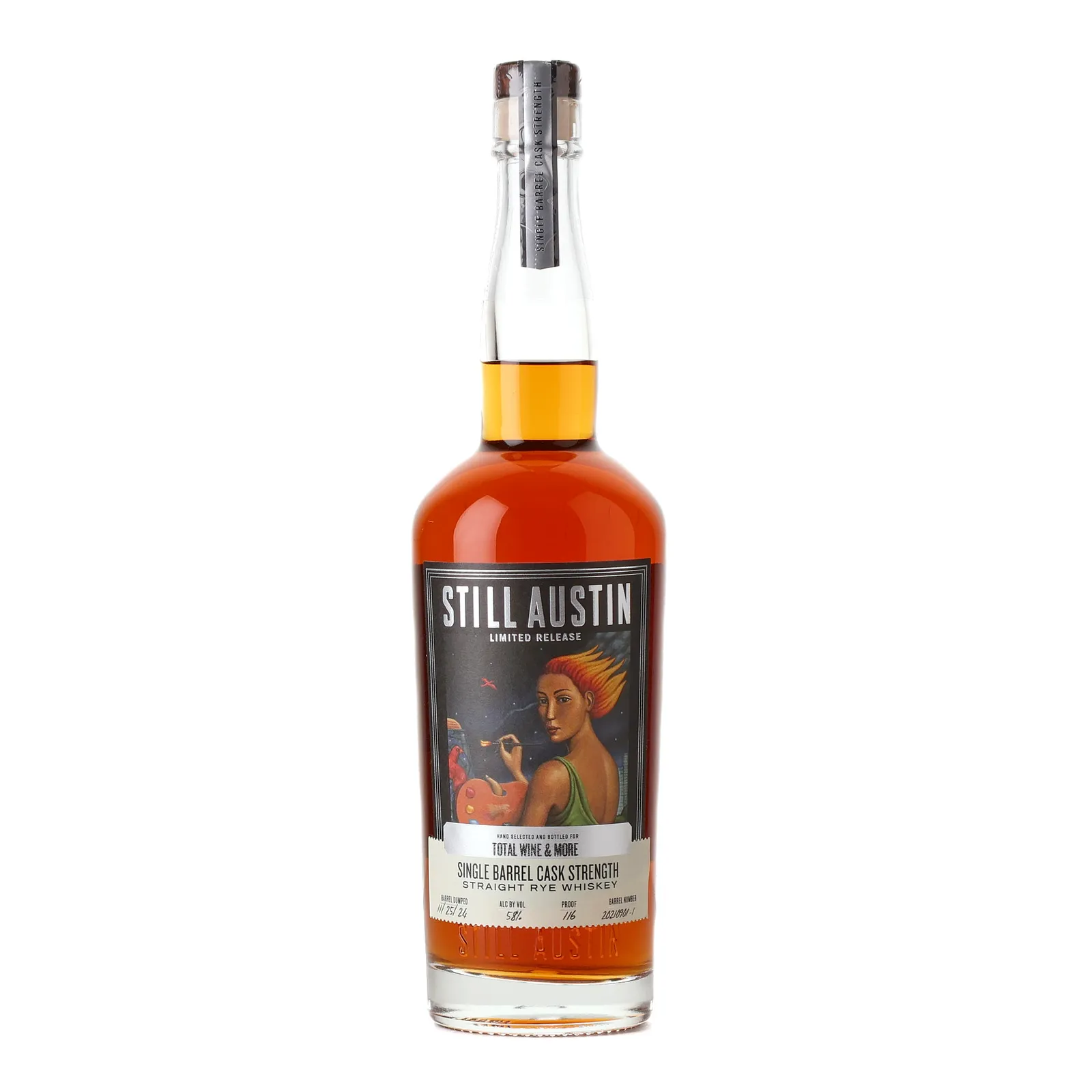 Still Austin Cask Strength Rye 2 Year Old, 2024, 58% whisky bottle