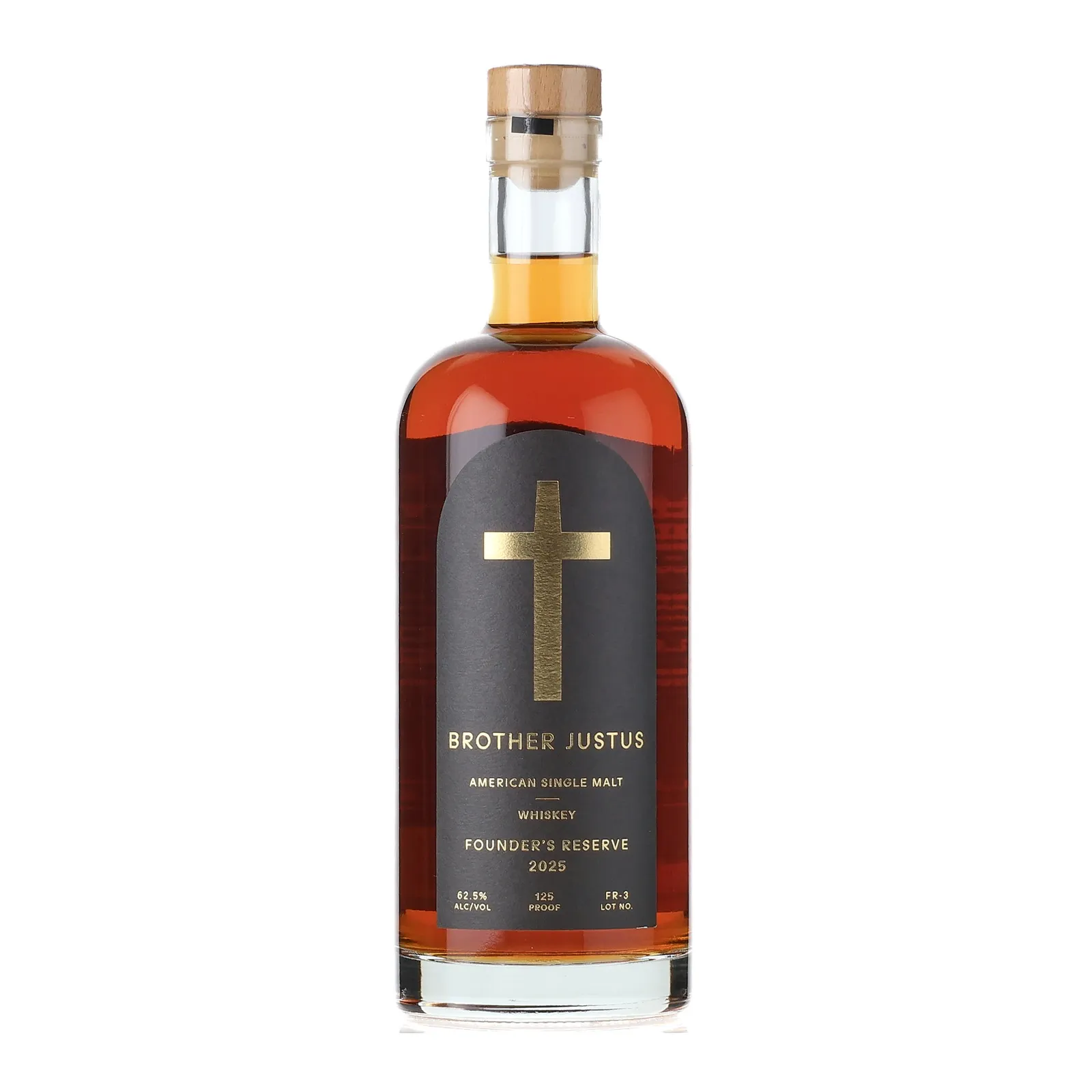 Brother Justus Founder's Reserve, Batch No. FR-3, 2025, 62.5% whisky bottle