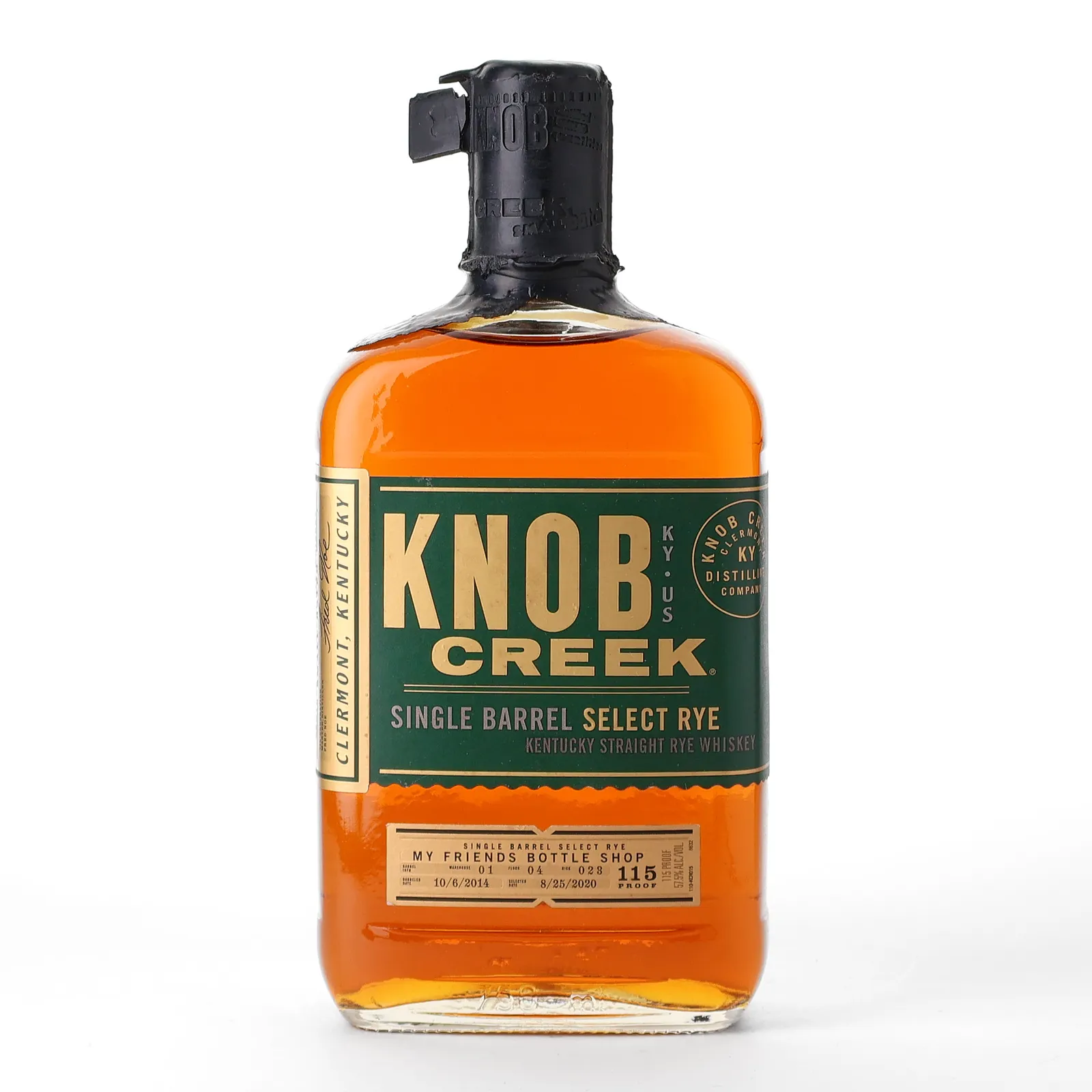 Knob Creek My Friends Bottle Shop Private Barrel Selection, Single Barrel Cask, Cask #04, 2014, 57.5% whisky bottle