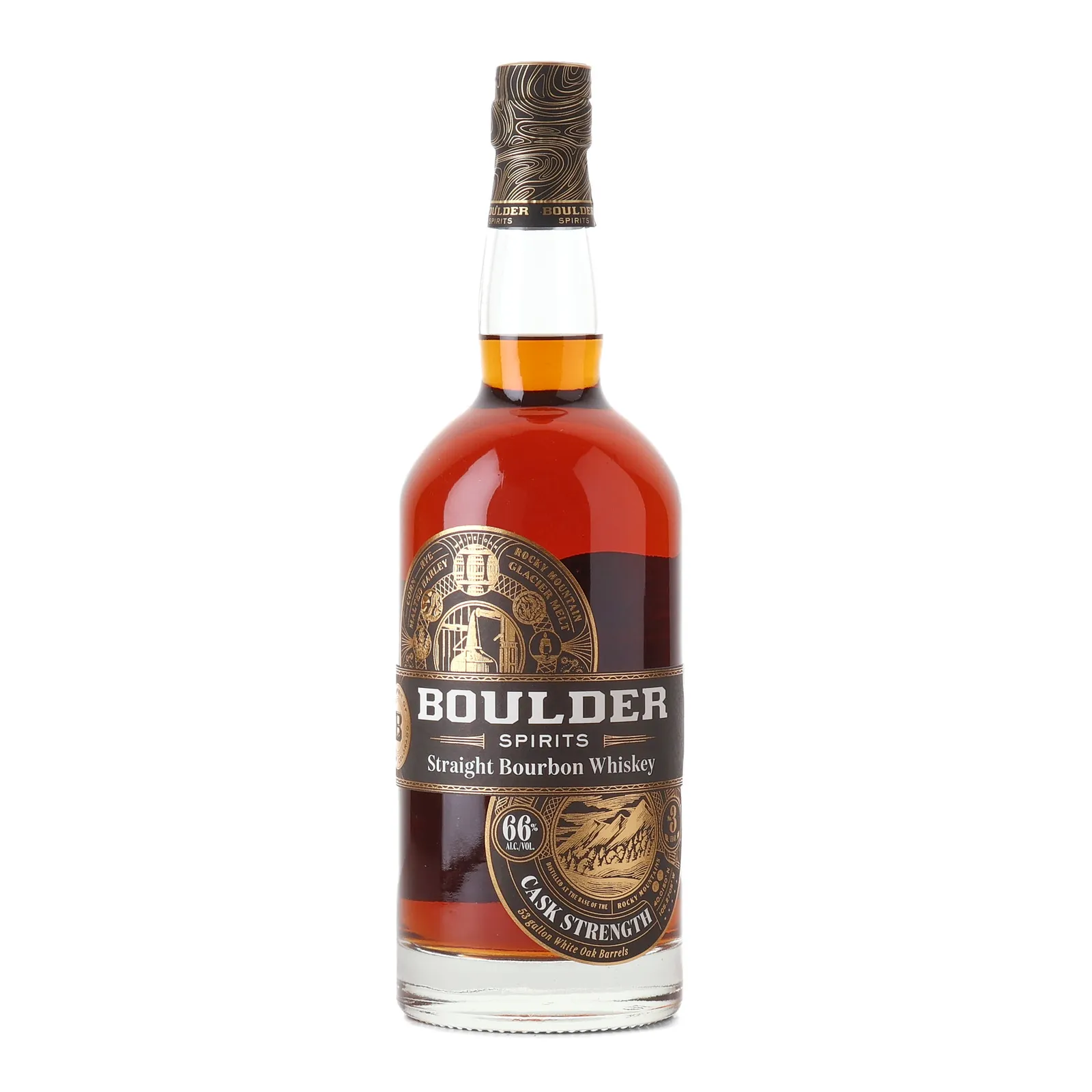 Boulder Spirits Cask Strength 8 Year Old, New American Oak Cask, 2025, 66% whisky bottle