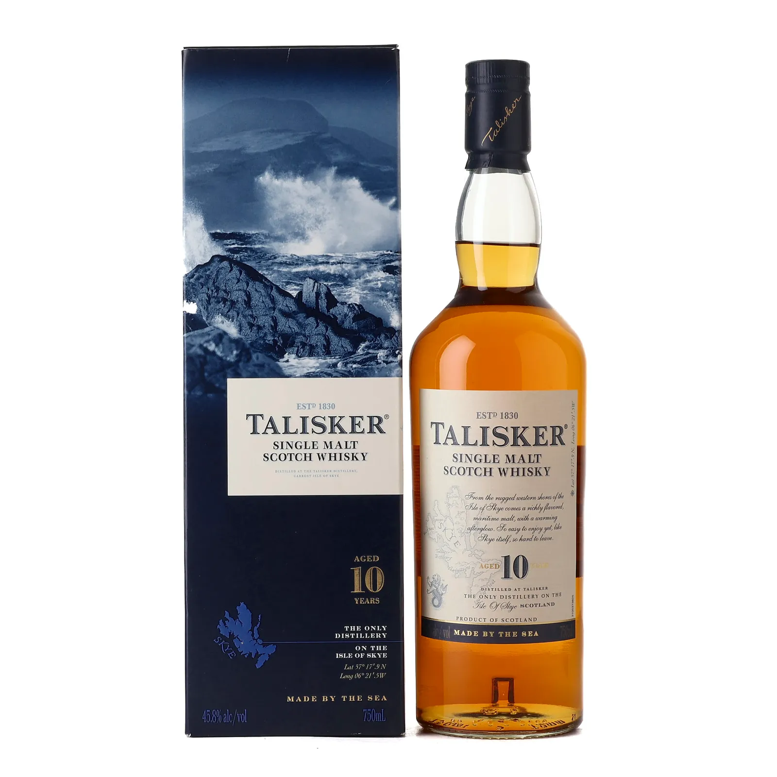 Talisker 10 Year Old, 45.8%, 75cl whisky bottle