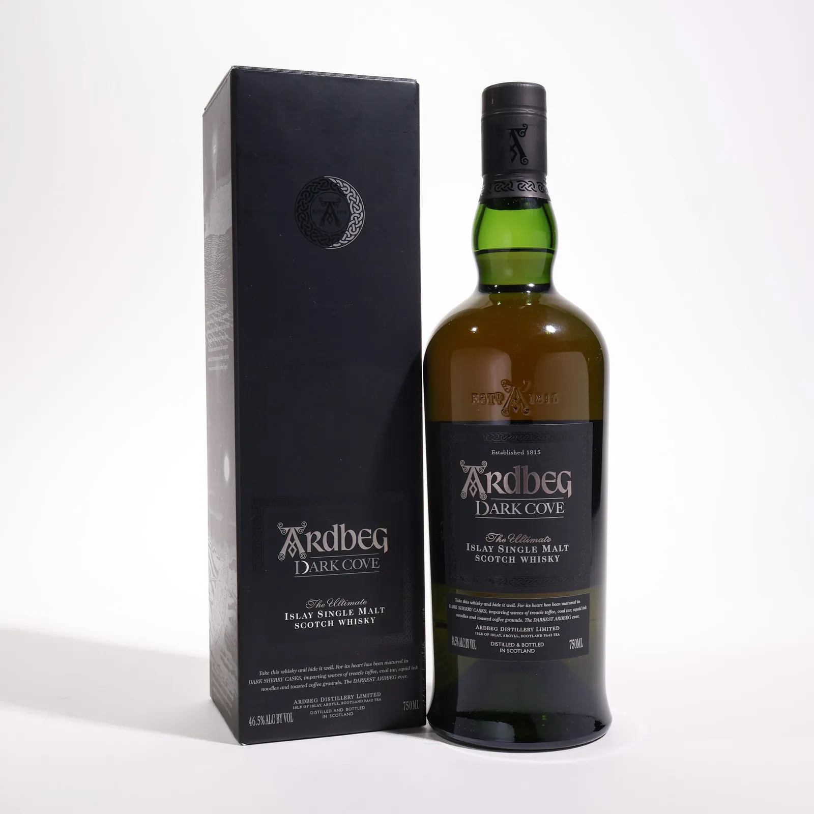 Ardbeg Dark Cove, Bourbon & Sherry Cask, 2016, 46.5% whisky bottle