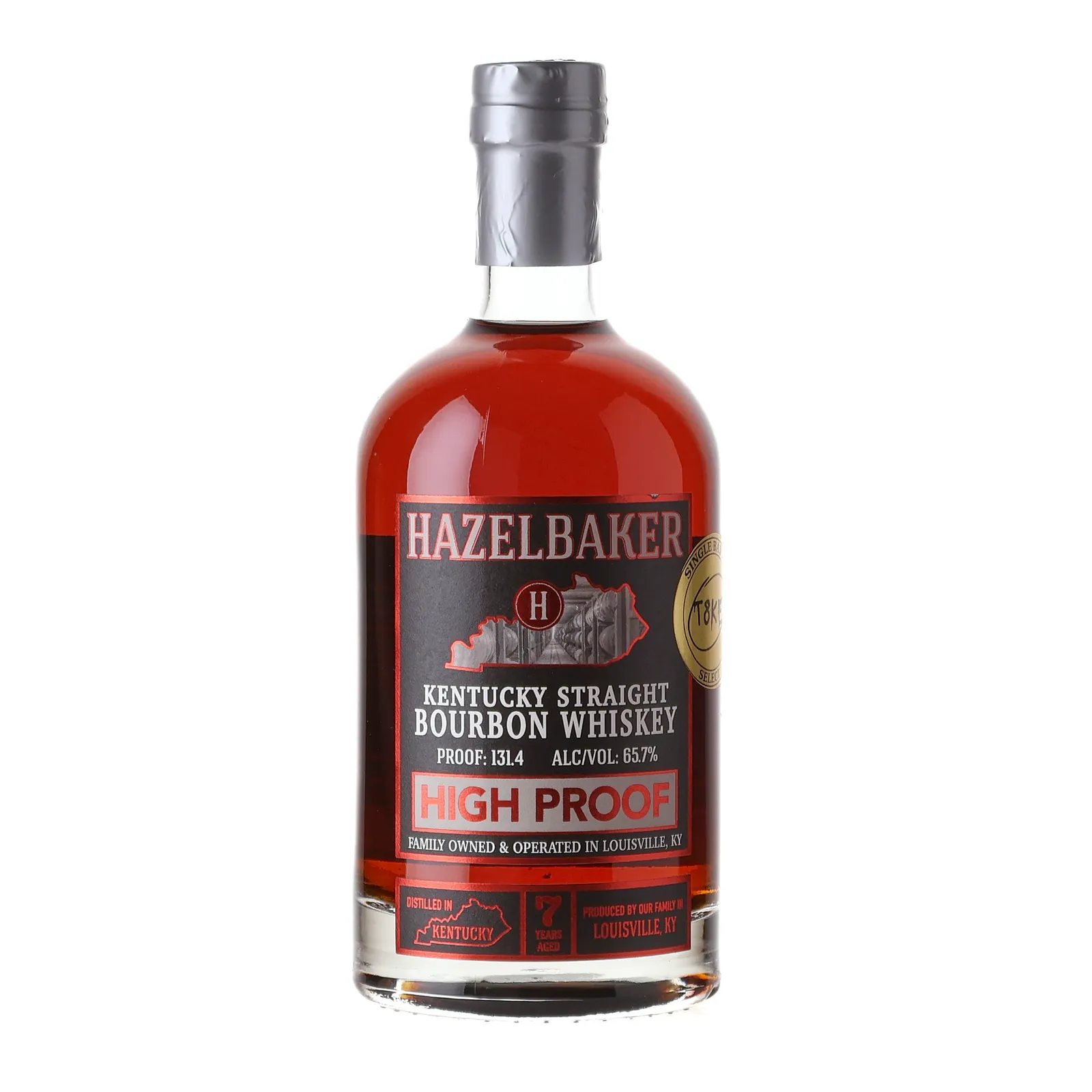Hazelbaker High Proof T8KE Single Barrel Select 7 Year Old, Cask #LX10349, 65.7% whisky bottle