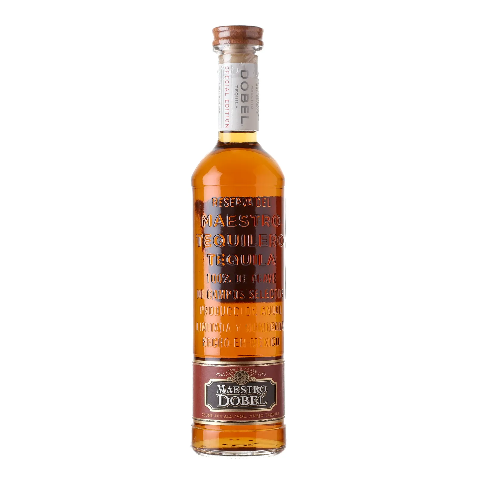 Maestro Dobel Añejo Tequila Moreno's Liquors Private Barrel Selection, French Oak & Hungarian Cask, Cask #6032, Batch No. 8018-763, 2021, 40% whisky bottle