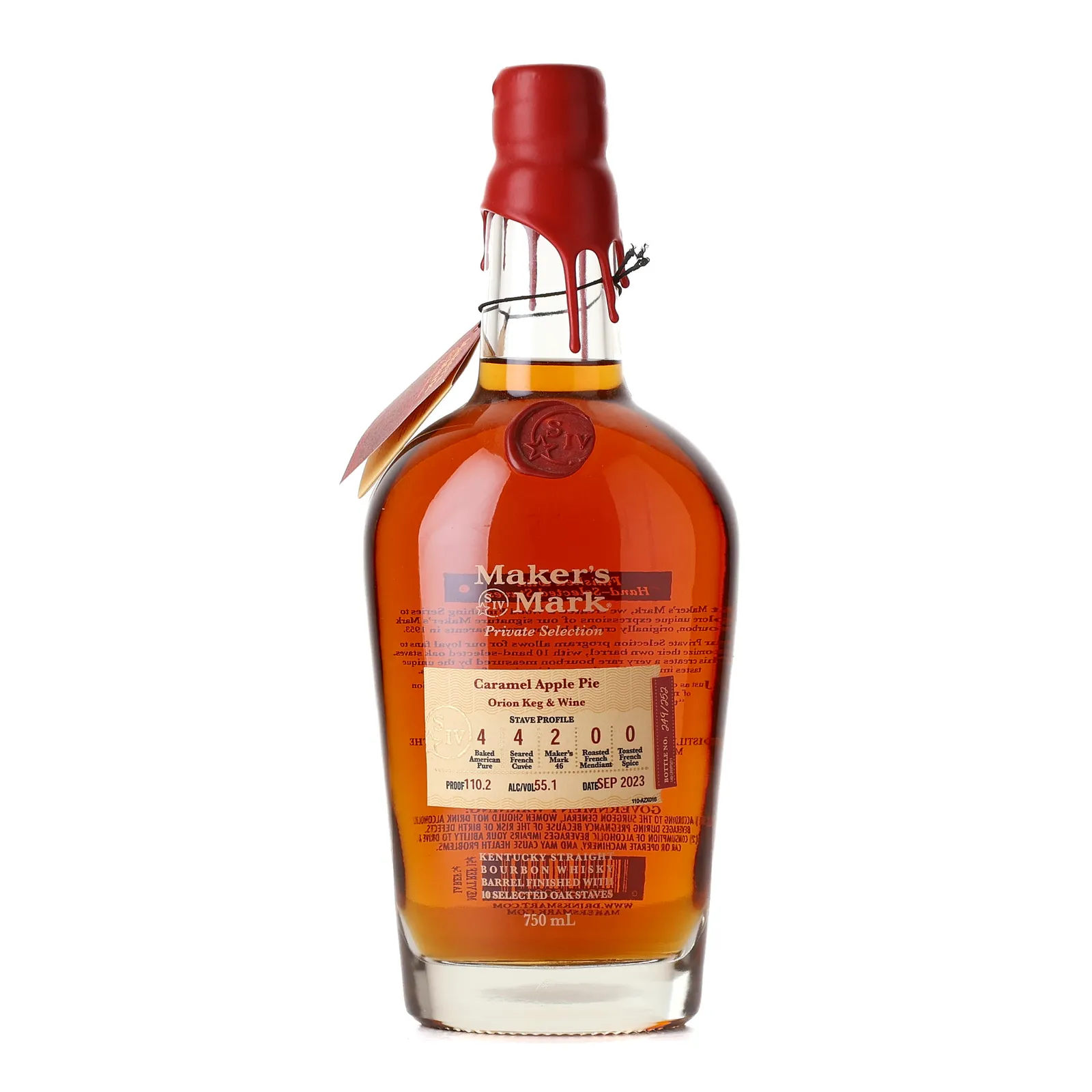 Maker's Mark Private Selection Caramel Apple Pie, 2023, 55.1% whisky bottle