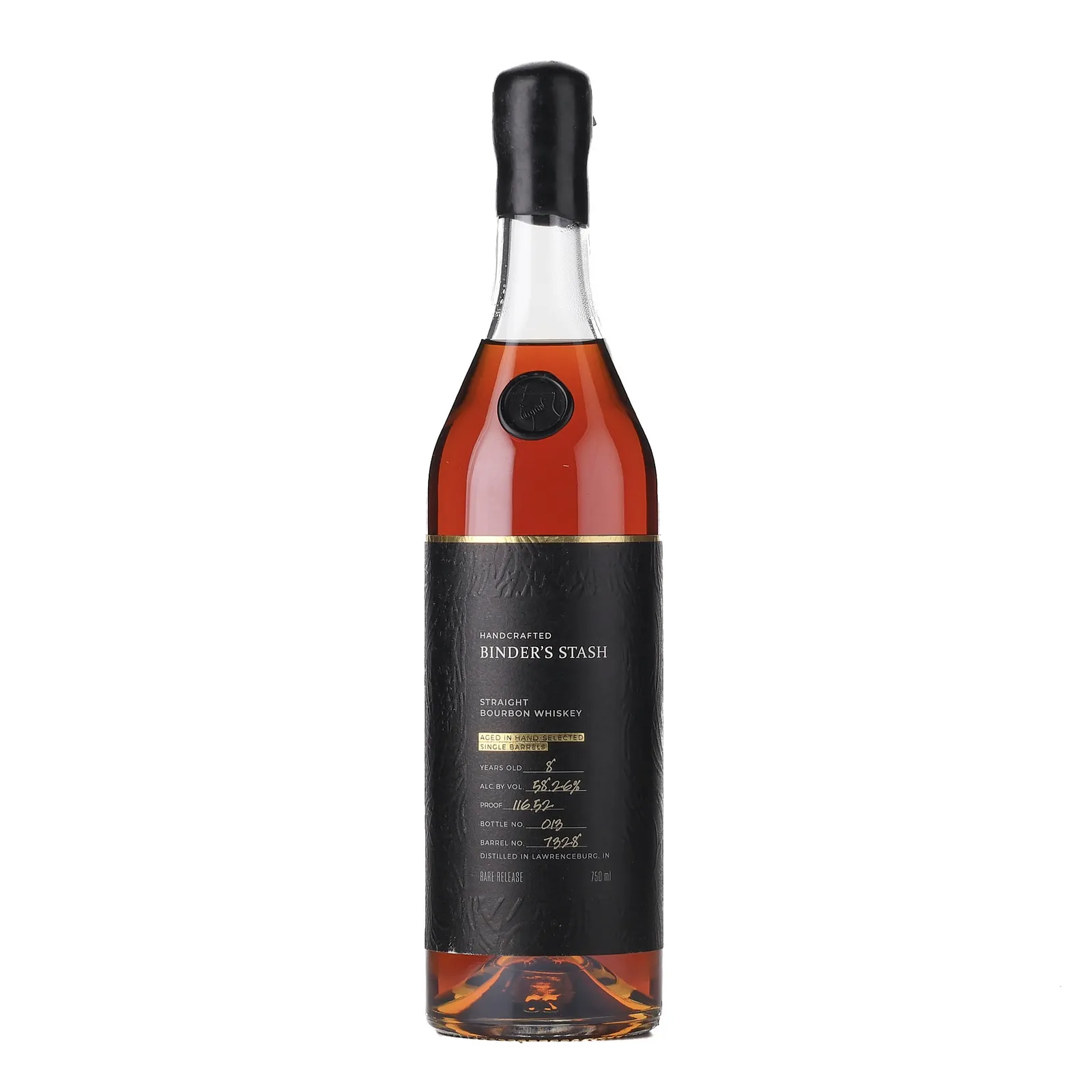 Binder's Stash Rare Release Pluto's Barrel No. 2 Sam's Whiskey Room 8 Year Old, Cask #7328, Whiskey Thief Distilling Company, 58.26% whisky bottle