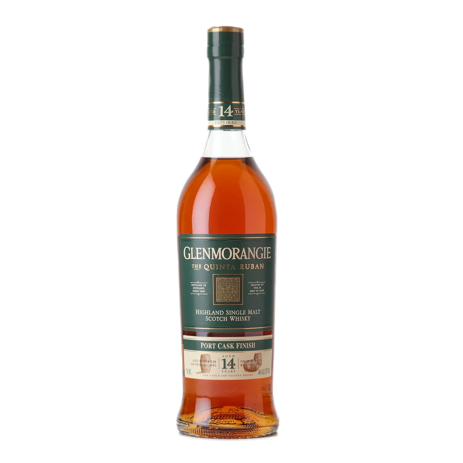 Glenmorangie The Quinta Ruban 14 Year Old, Bourbon & Port Cask, 2019, 46%, 75cl whisky bottle