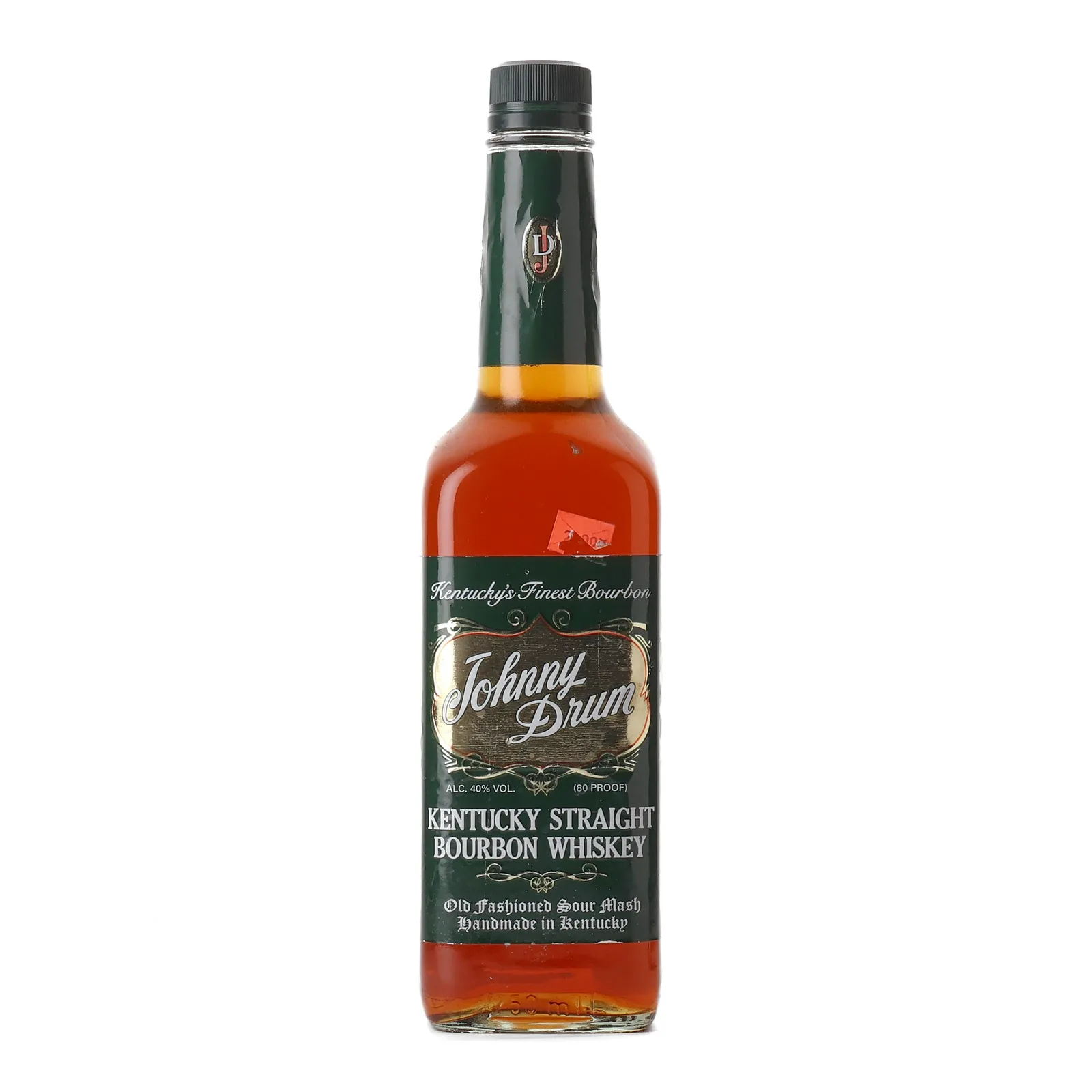 Johnny Drum Bourbon, 40% whisky bottle