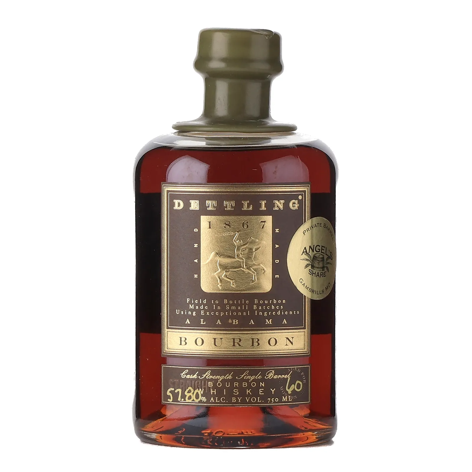 Dettling Angel's Share Private Barrel Selection 5 Year Old, Single Barrel, 57.8% whisky bottle