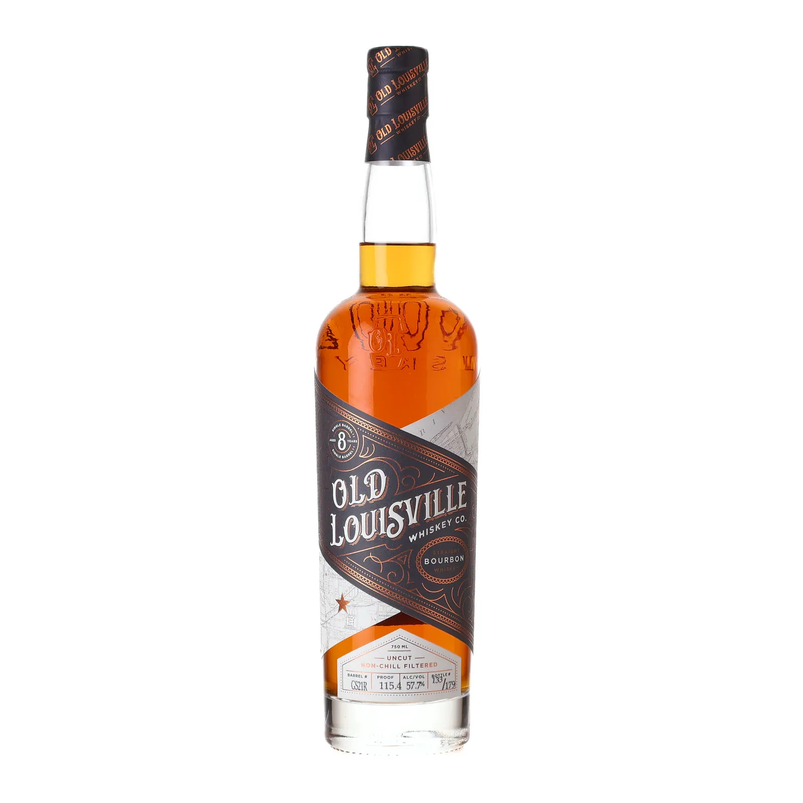 Old Louisville Single Barrel 8 Year Old, Cask #GS21R, Old Louisville Whiskey Co., 57.7% whisky bottle