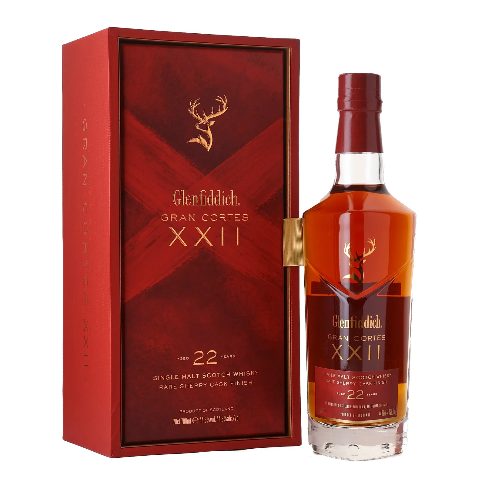 Glenfiddich Gran Cortes XXII 22 Year Old, Palo Cortado Sherry Cask, 2020, 44.3% whisky bottle