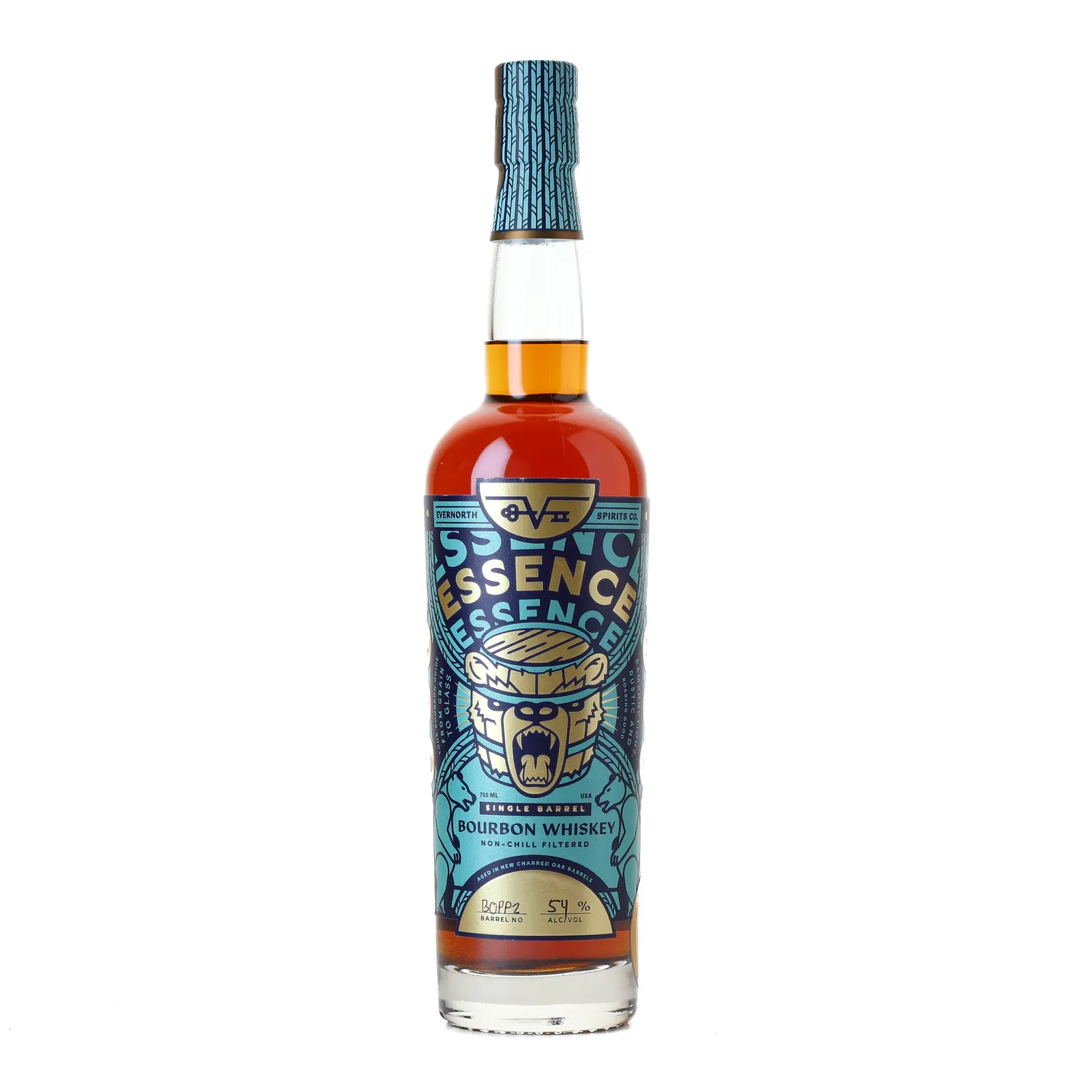 Evernorth Spirits Essence 7 Year Old, New Charred Oak Cask, Cask #BOPP2, Bourbon Outfitter, 54% whisky bottle