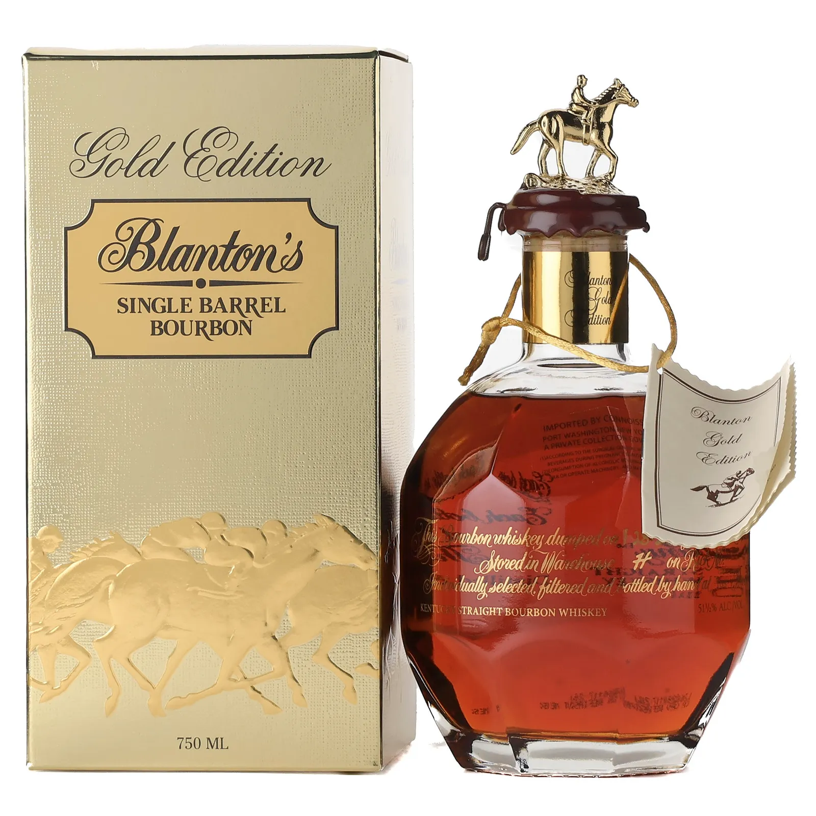 Blanton's Gold Edition, Letter O, 2026, 51.5% whisky bottle