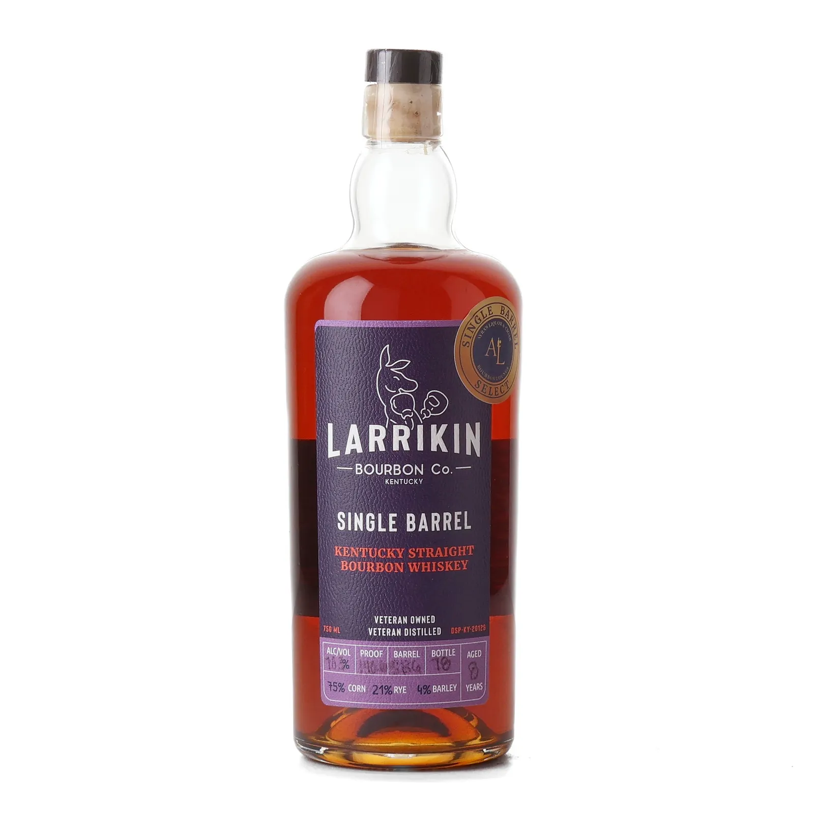 Larrikin Ayra's Liquor Private Barrel Selection 8 Year Old, Single Barrel, 70.3% whisky bottle