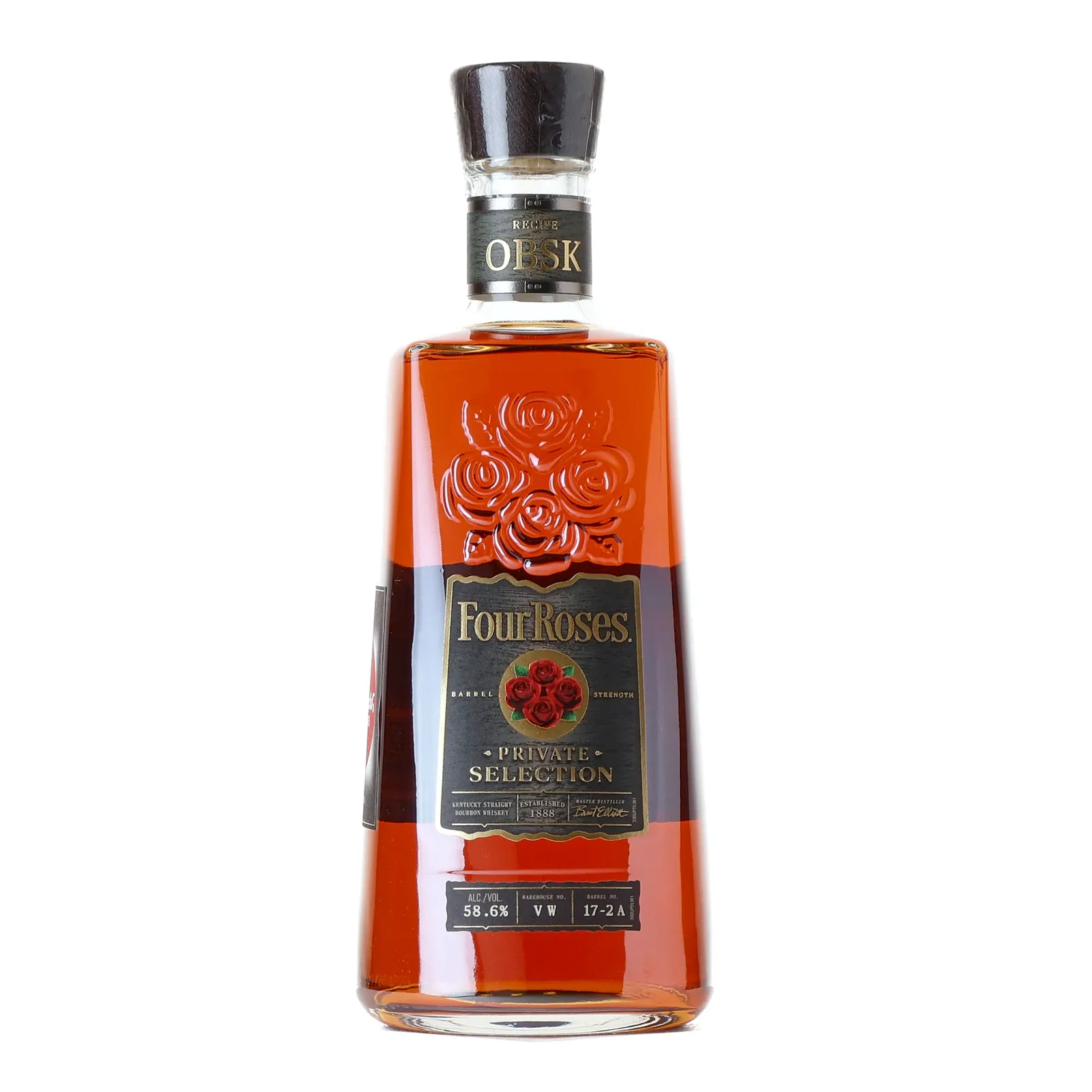 Four Roses Private Selection 9 Year Old, Barrel Cask, Cask #17-2 A, 58.6% whisky bottle