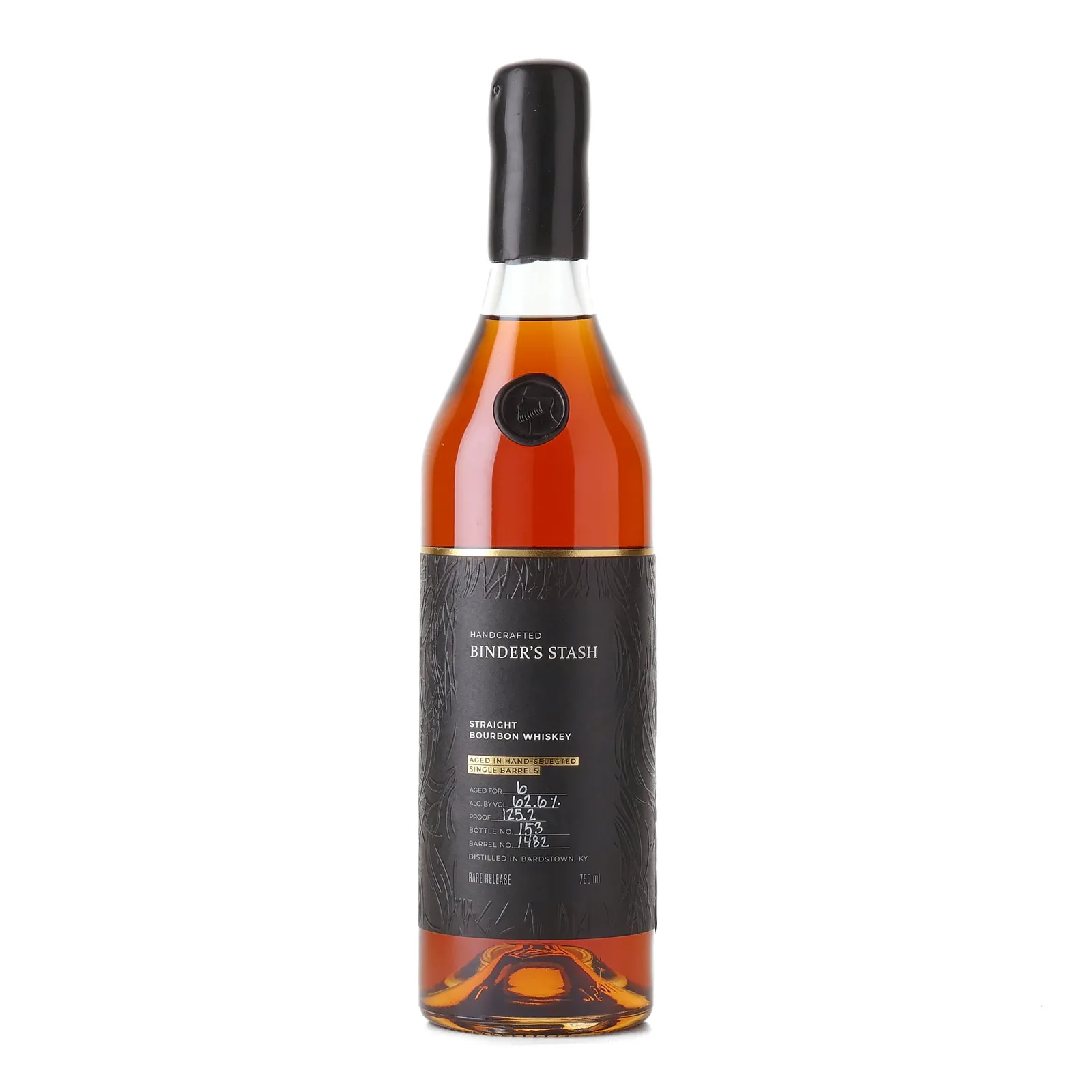 Willett Binder's Stash 'Cox's & Evergreen' 6 Year Old, Bourbon Cask, Cask #1482, Binder's Stash, 62.6% whisky bottle