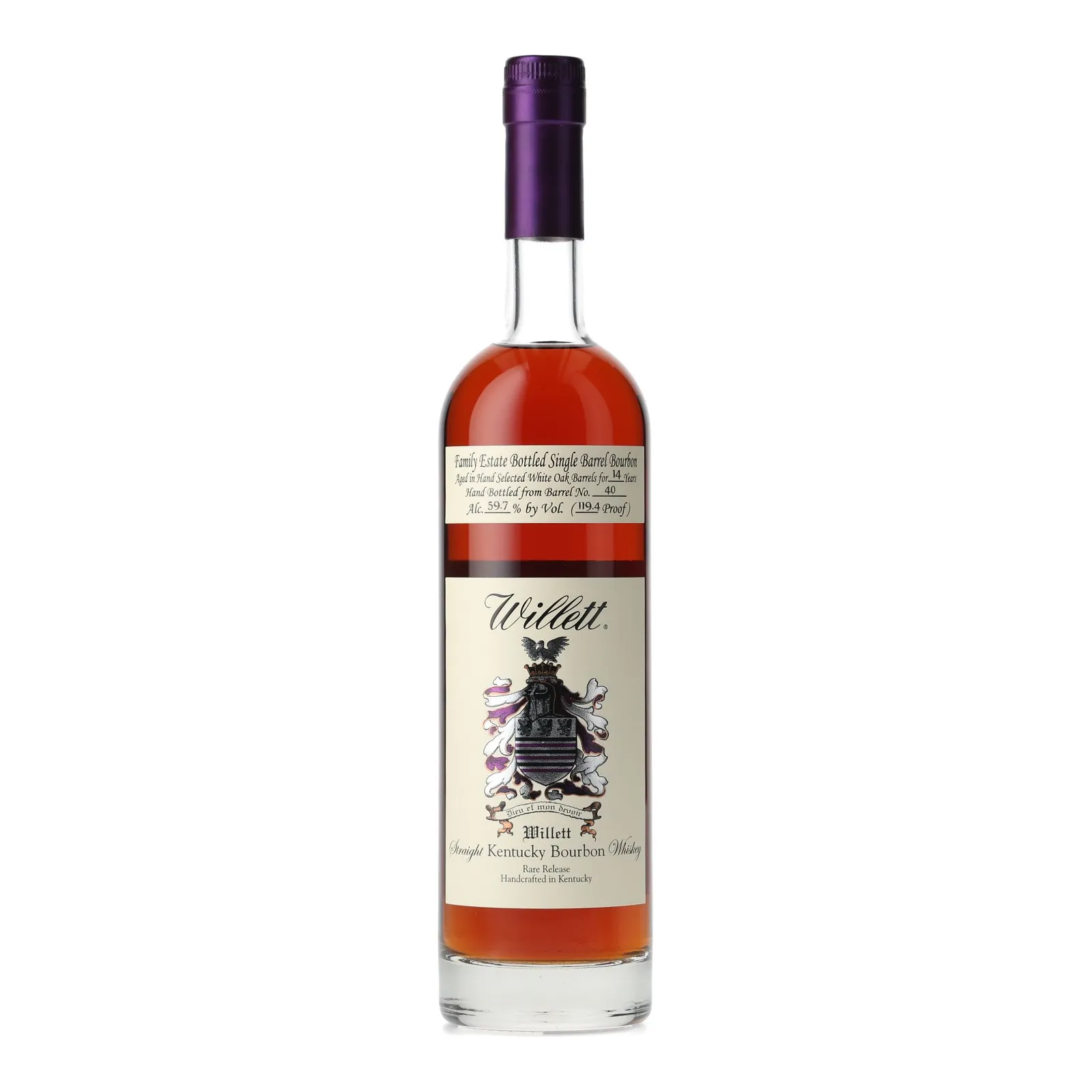 Willett Family Estate VIP Say Cheese 14 Year Old, White Oak Cask, Cask #40, 59.7% whisky bottle