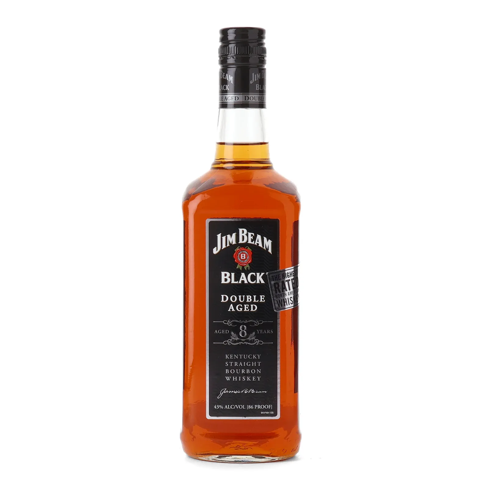 Jim Beam Black Double Aged 8 Year Old, 43% whisky bottle