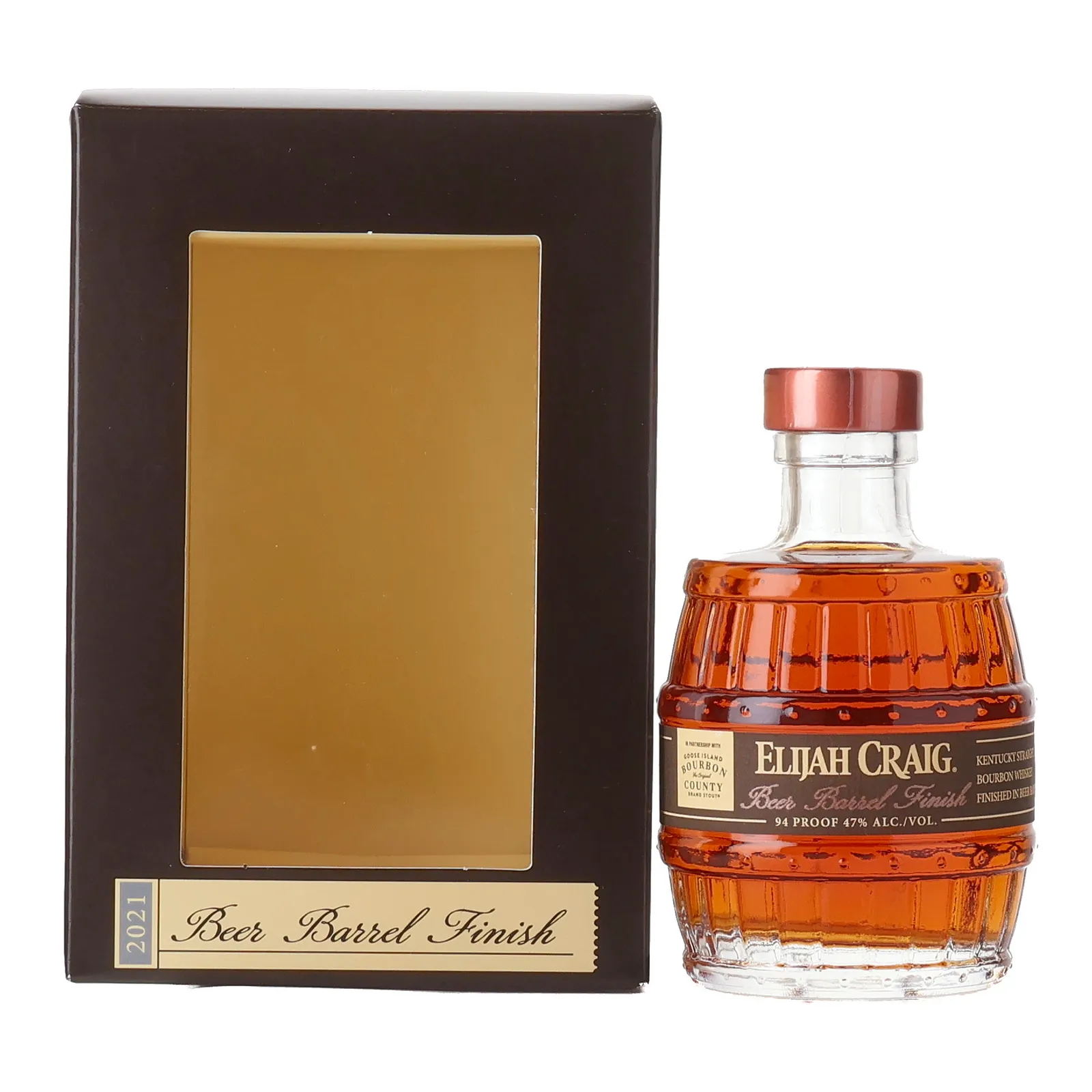 Elijah Craig Beer Barrel Finish, 2021, 47% whisky bottle