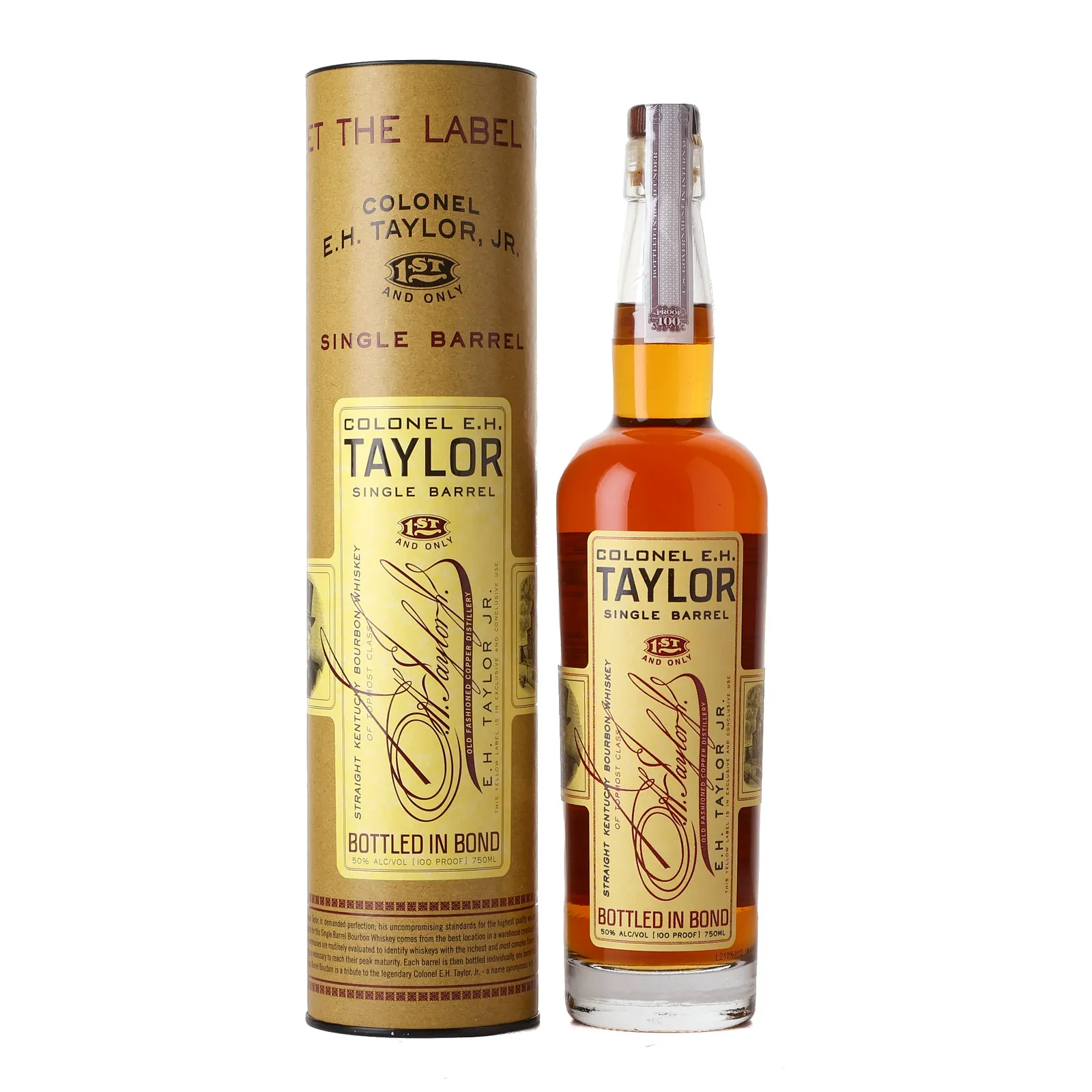 Colonel E.H. Taylor Jr. Single Barrel, 2021, 50% whisky bottle
