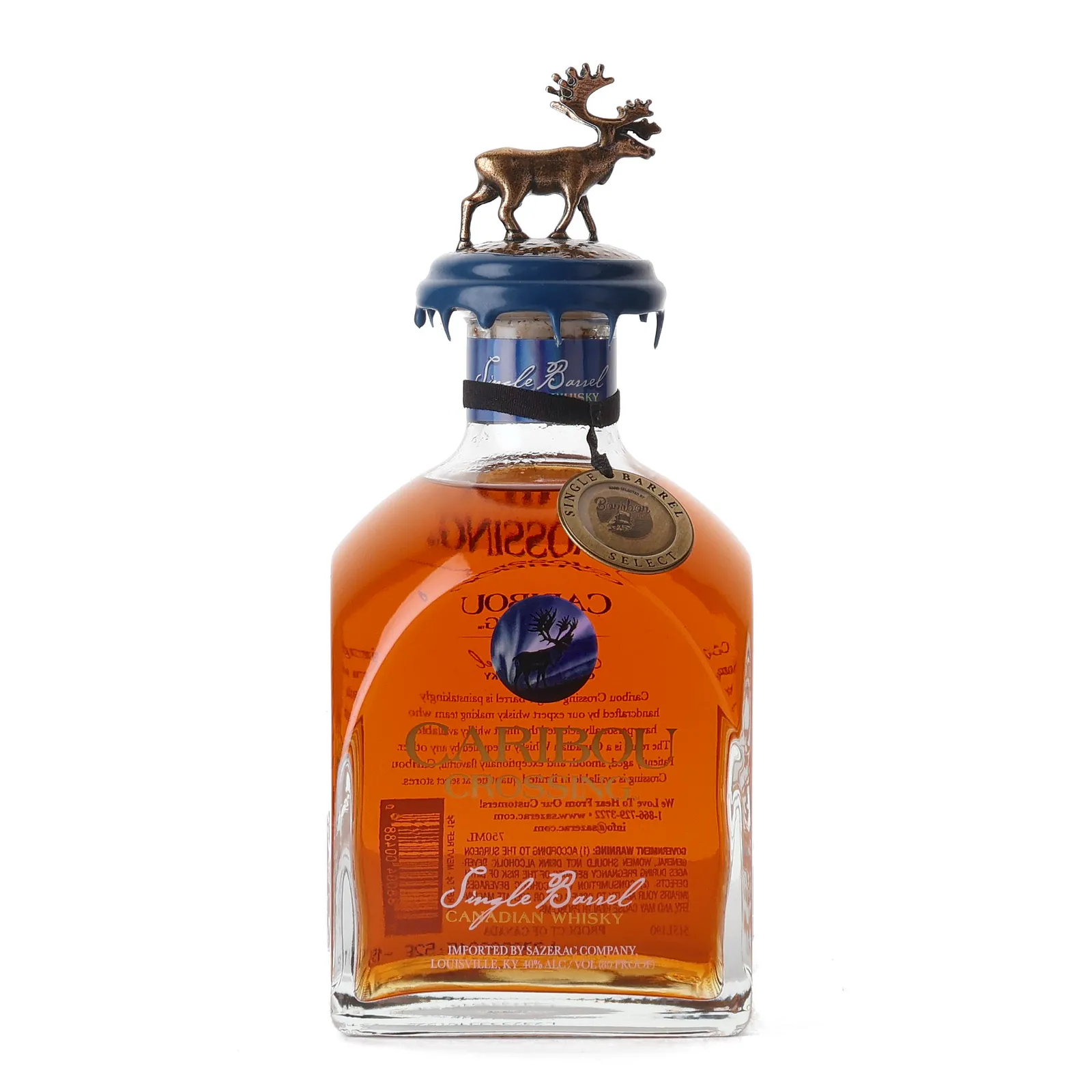 Caribou Crossing Private Barrel Selection, Bourbon Cask, Bourbon World, 40% whisky bottle