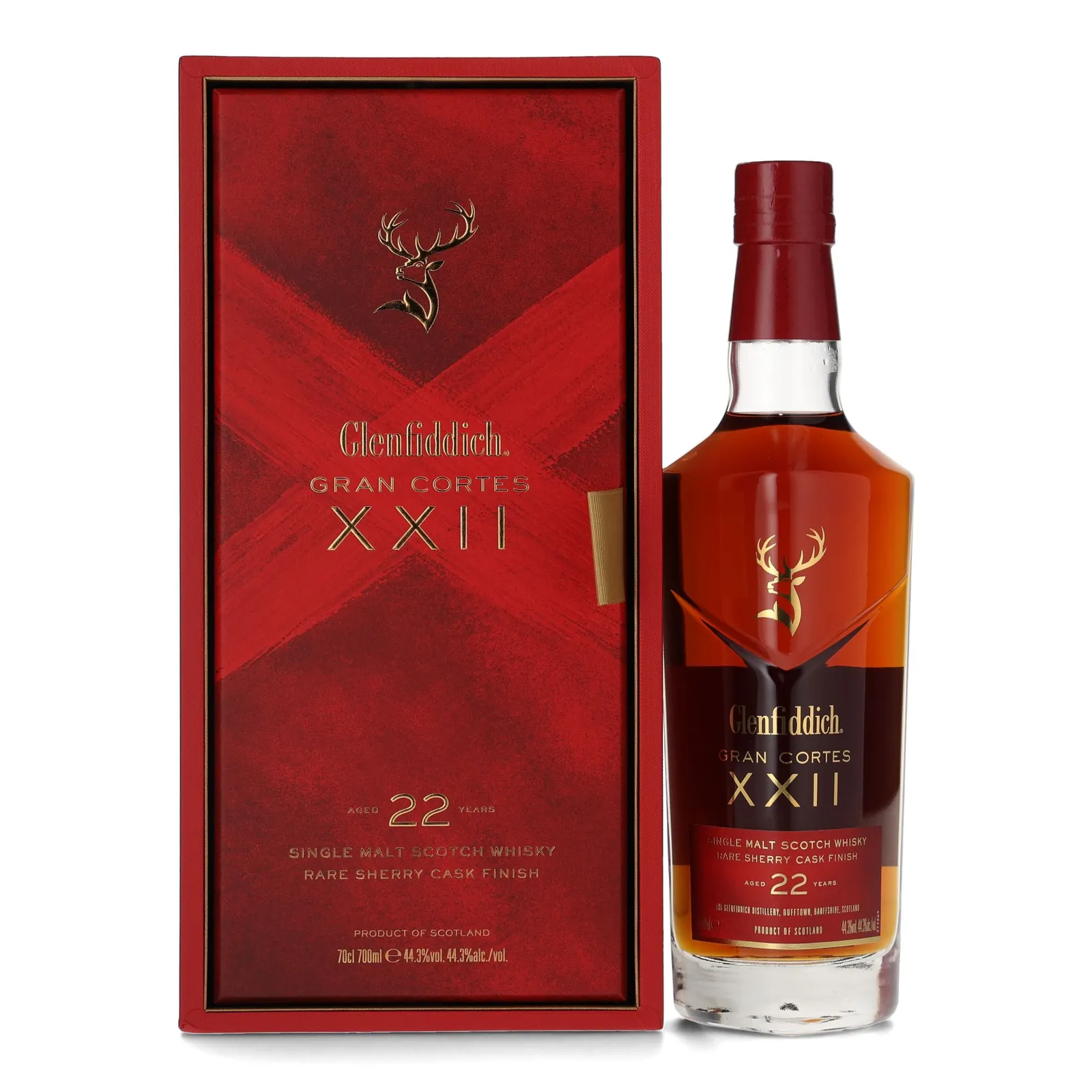 Glenfiddich Gran Cortes XXII 22 Year Old, Sherry Cask, Palo Cortado, 44.3% whisky bottle