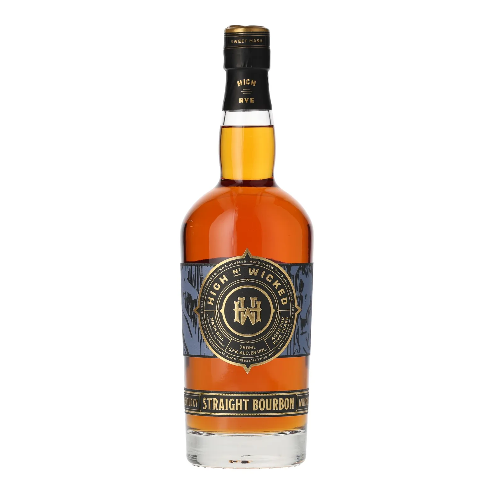 High N' Wicked Kentucky Straight Bourbon 5 Year Old, New White Oak Cask, 52% whisky bottle