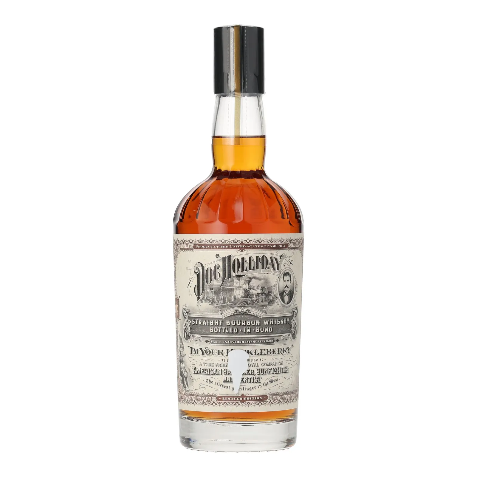 Doc Holliday I'm Your Huckleberry Bottled-in-Bond Bourbon, 50% whisky bottle