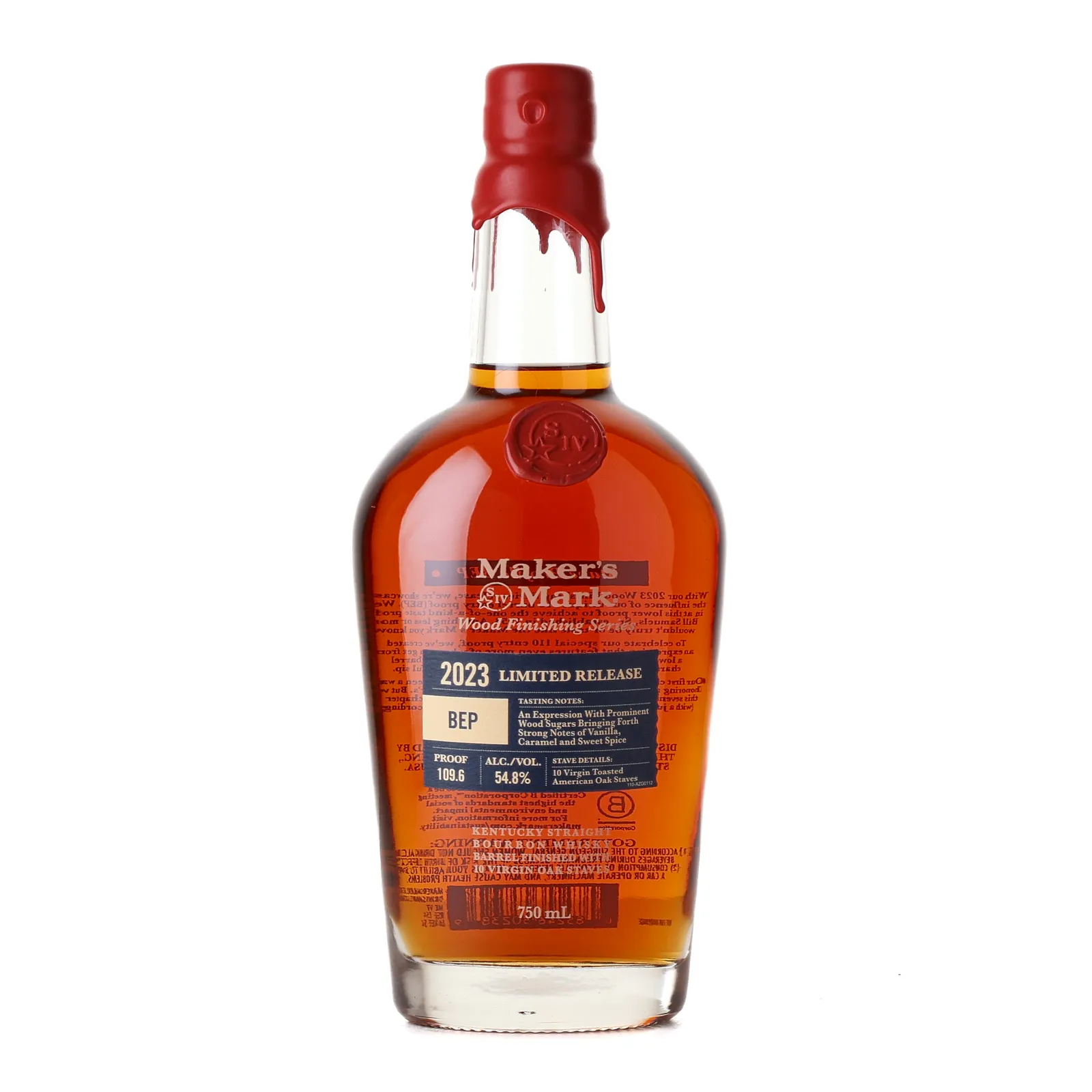 Maker's Mark Wood Finishing Series: BEP, 2023, 54.8% whisky bottle