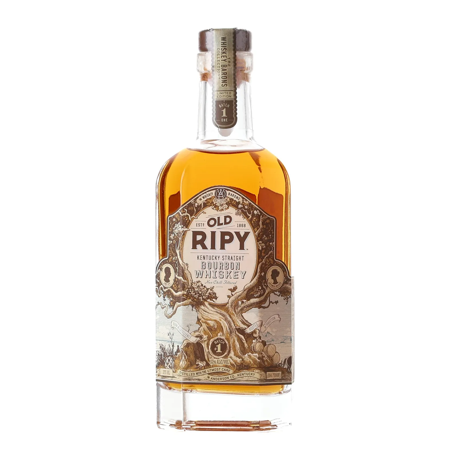 No Reserve Wild Turkey Old Ripy 8 Year Old, New American Oak Cask, 2017, 52% whisky bottle