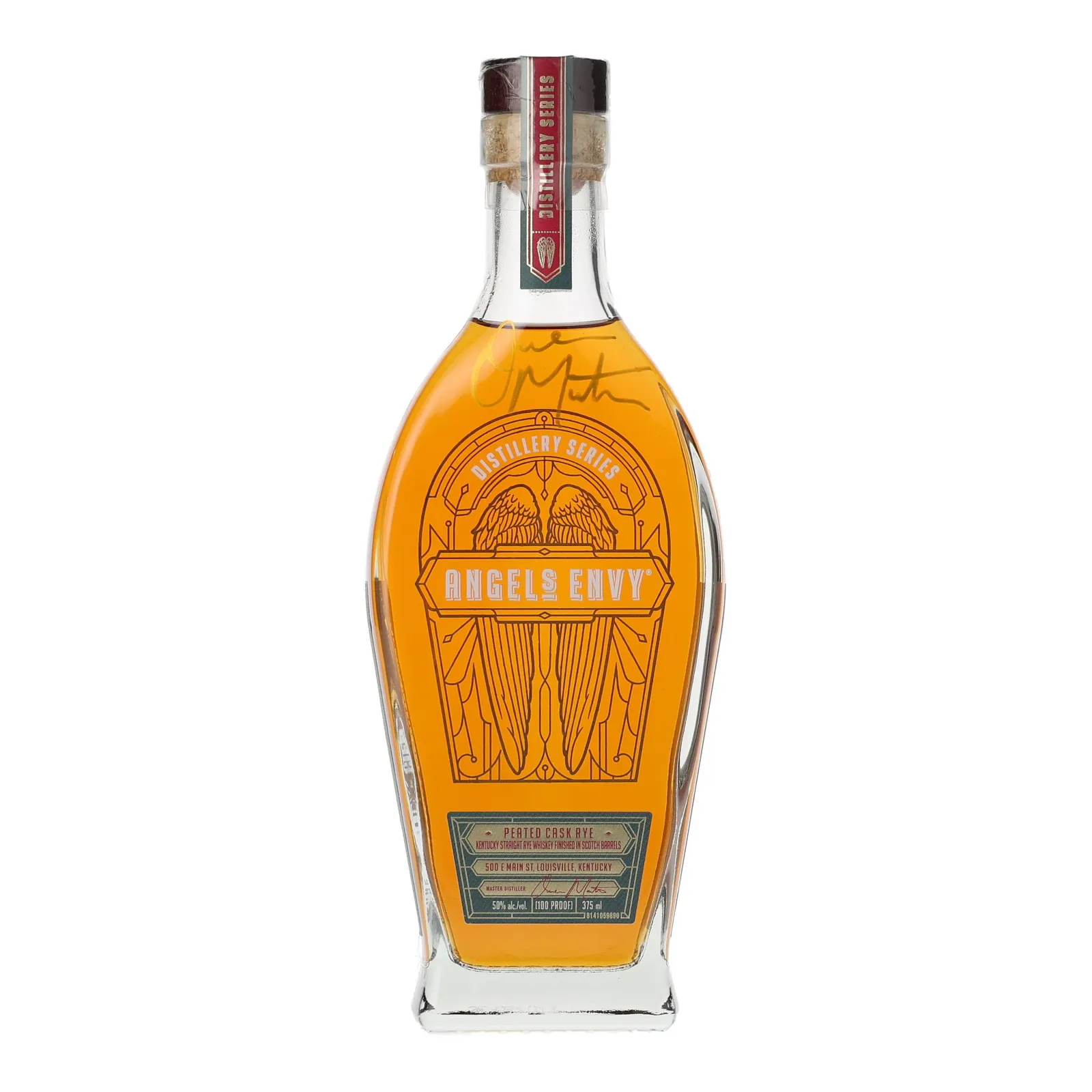 Angel's Envy Distillery Series Peated Cask Rye 6 Year Old, Peated Scotch Cask, 2025, 50% whisky bottle