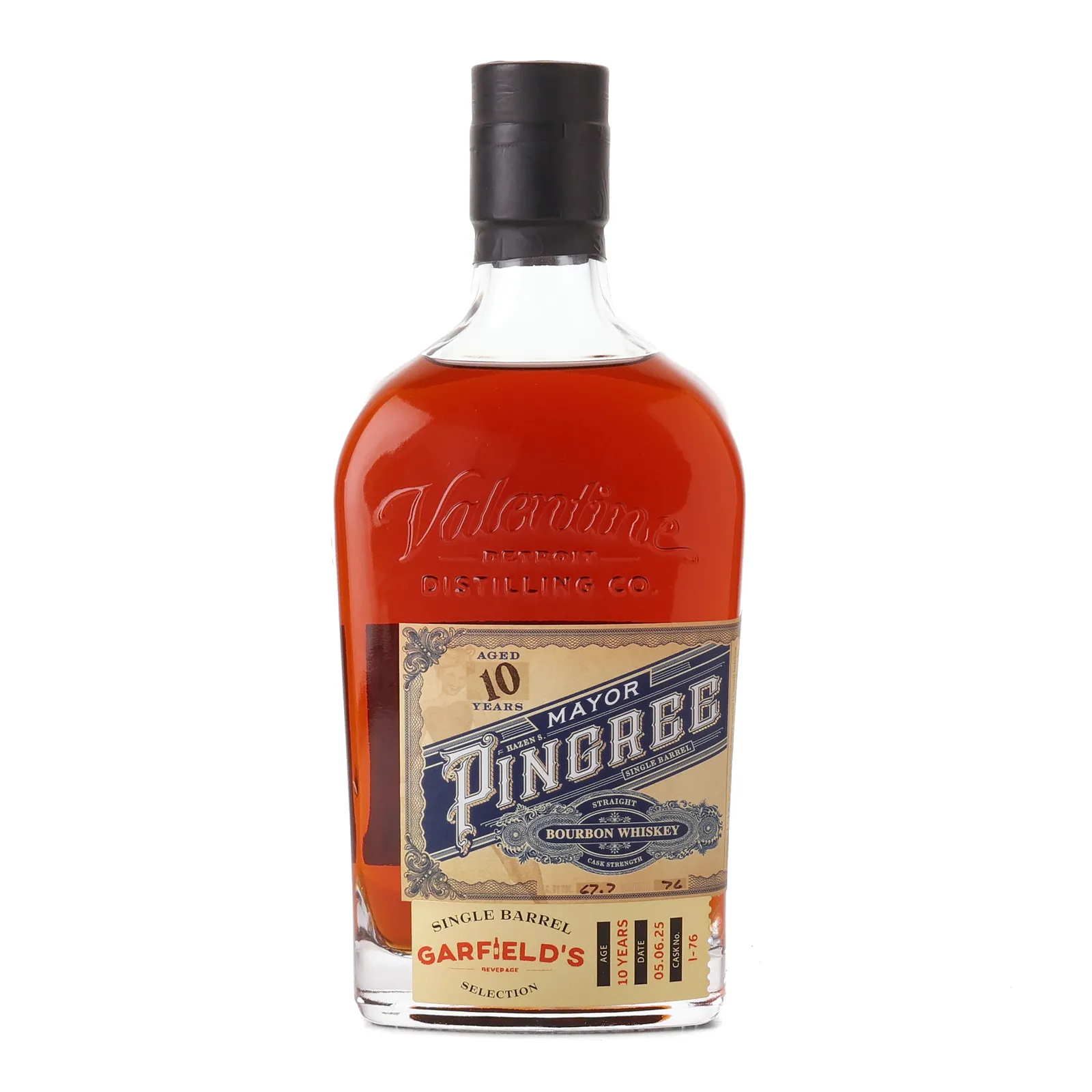 Mayor Pingree Garfield's Single Barrel Selection 10 Year Old, Cask #I-76, 2025, 67.7% whisky bottle