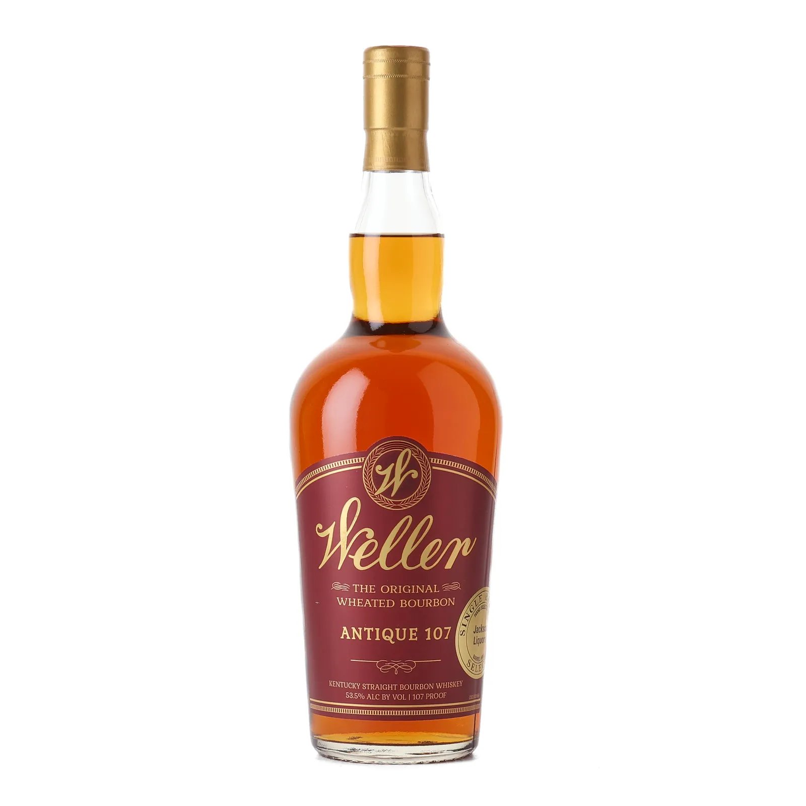 Weller Antique 107 Private Barrel Selection 'Jackson Liquors', New Charred Oak Cask, 2023, 53.5% whisky bottle