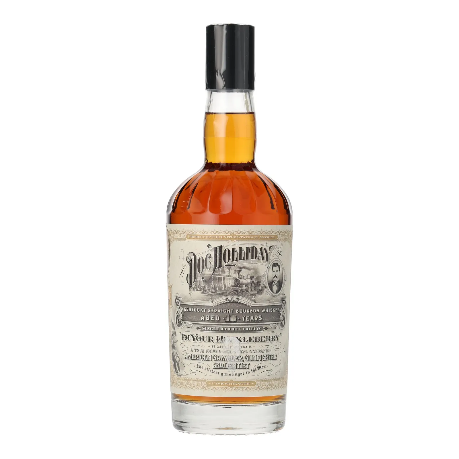 Doc Holliday 'I'm Your Huckleberry' Sam's Whiskey Room Private Barrel Selection 10 Year Old, New Charred Oak Cask, Cask #1885, World Whiskey Society, 60.5% whisky bottle