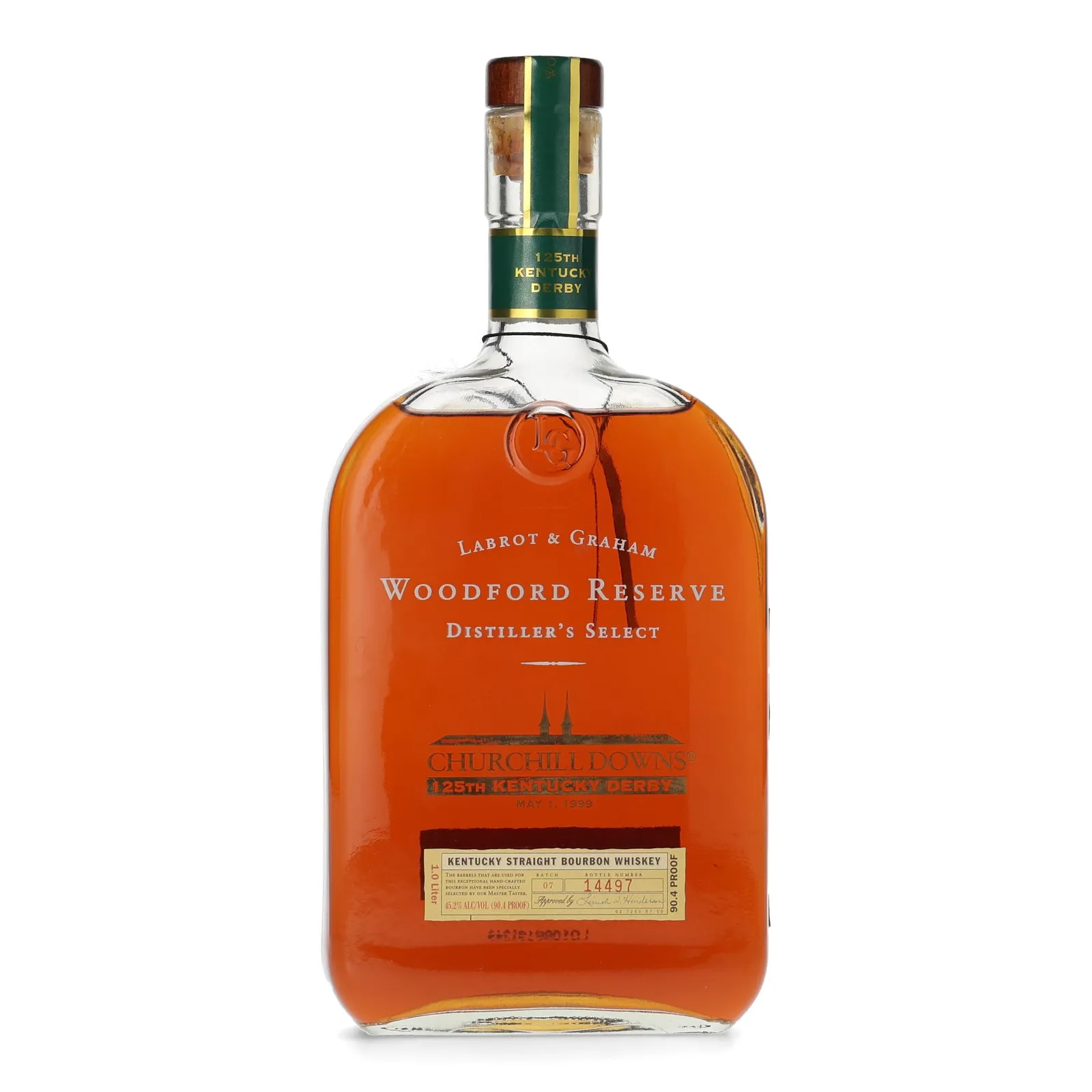 Woodford Reserve Kentucky Derby 125th, 1999, 45.2% whisky bottle