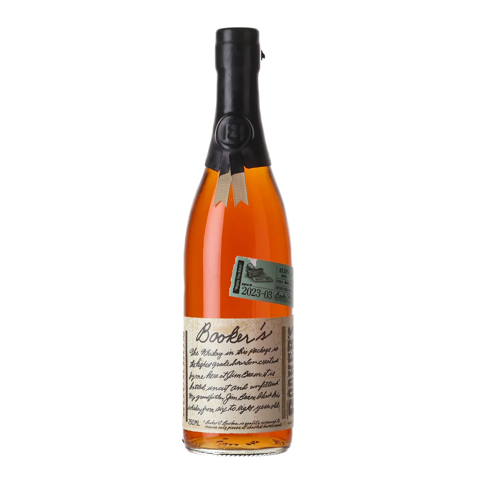 Booker's Mighty Fine Batch No. 7 Year Old, Batch No. 2023-03, 2023, 63.3% whisky bottle