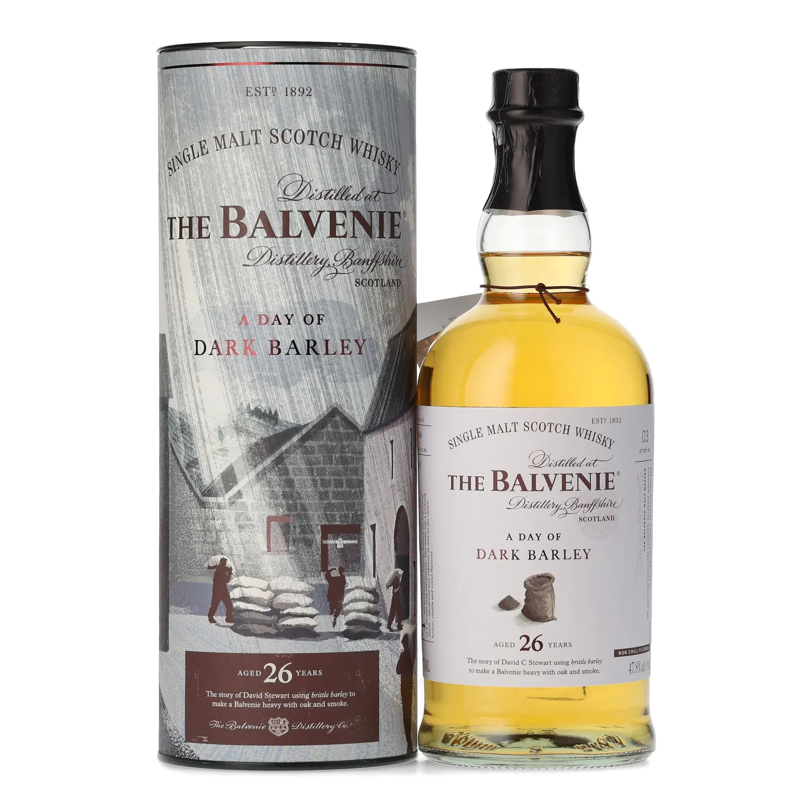 Balvenie A Day of Dark Barley 26 Year Old, Bourbon Cask, 2019, 47.8% whisky bottle