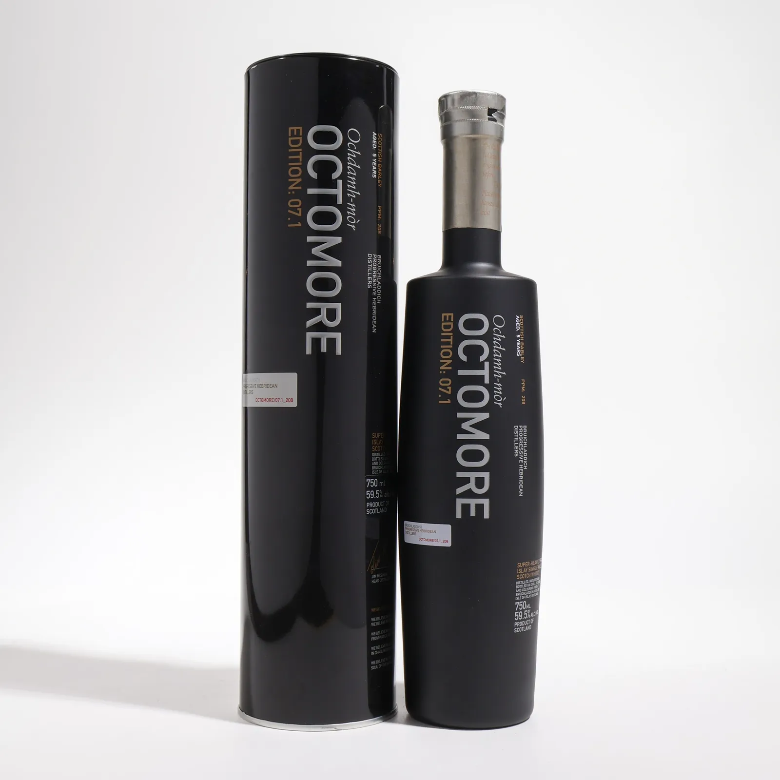 Bruichladdich Octomore Edition 07.1 Scottish Barley 5 Year Old, 59.5% whisky bottle