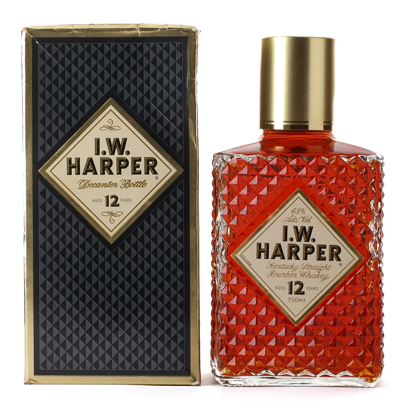 I.W. Harper 12 Year Old, 43% whisky bottle